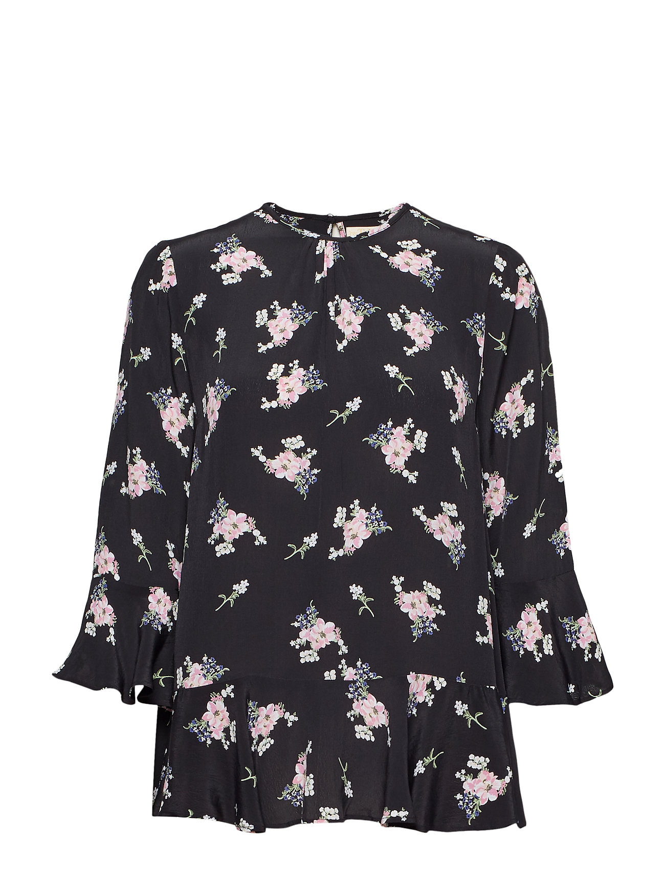 By Ti Mo Flared Top Blouse Korte Mouwen Zwart By Ti by ti mo kopen in de aanbieding