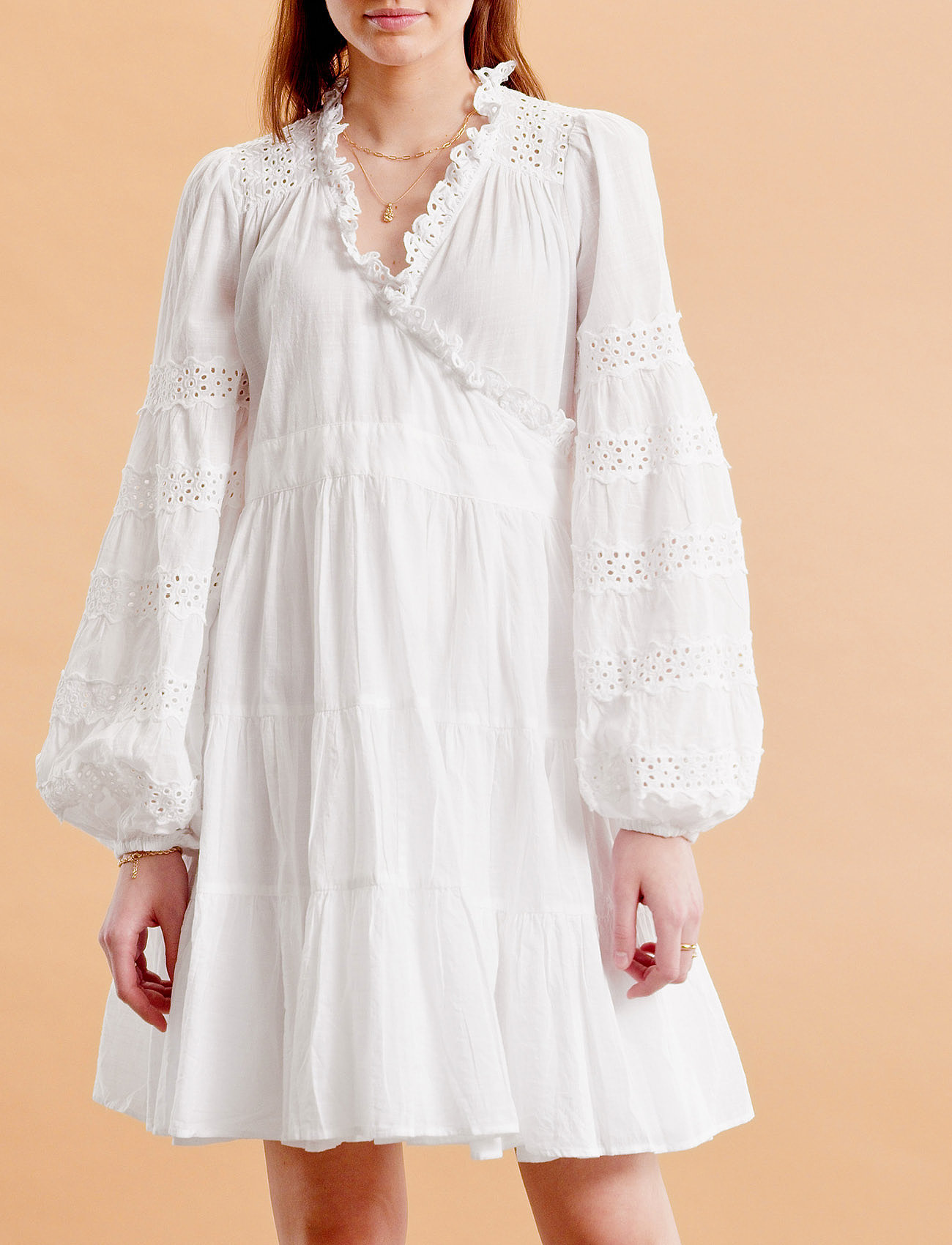 by Ti Mo Cotton Slub Wrap Dress - Short Dresses | Boozt.com