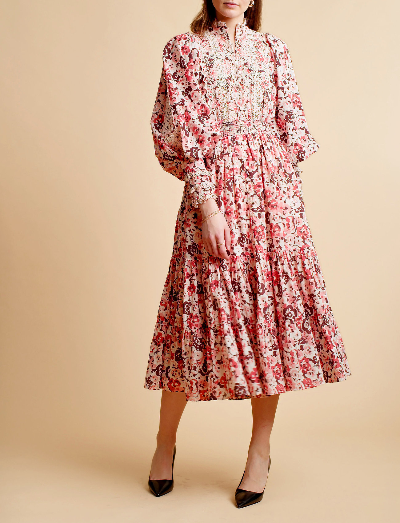 Ti Mo Cotton Midi Dress - Midi kjoler Boozt.com