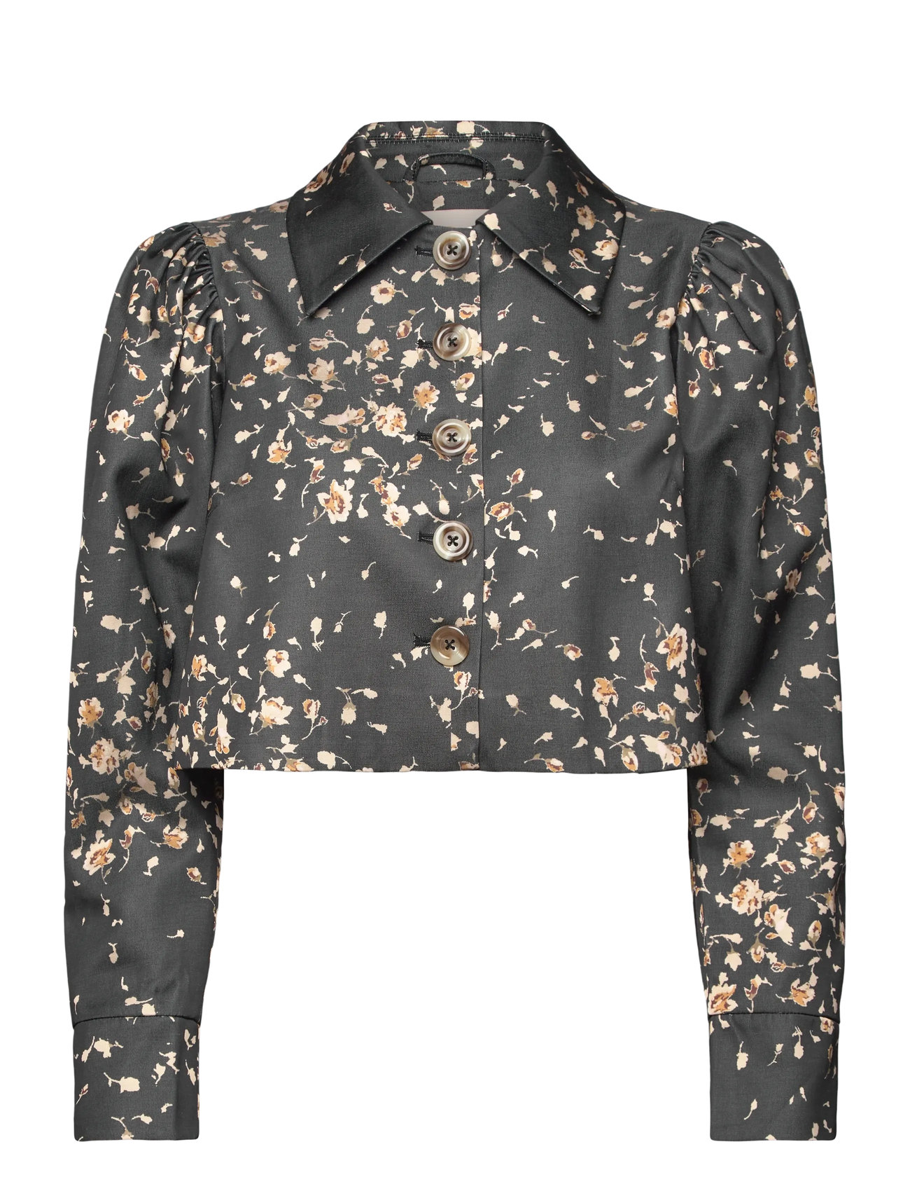 BY TI MO Tailored Satin Cropped Jacke Patterned - XL - Damen