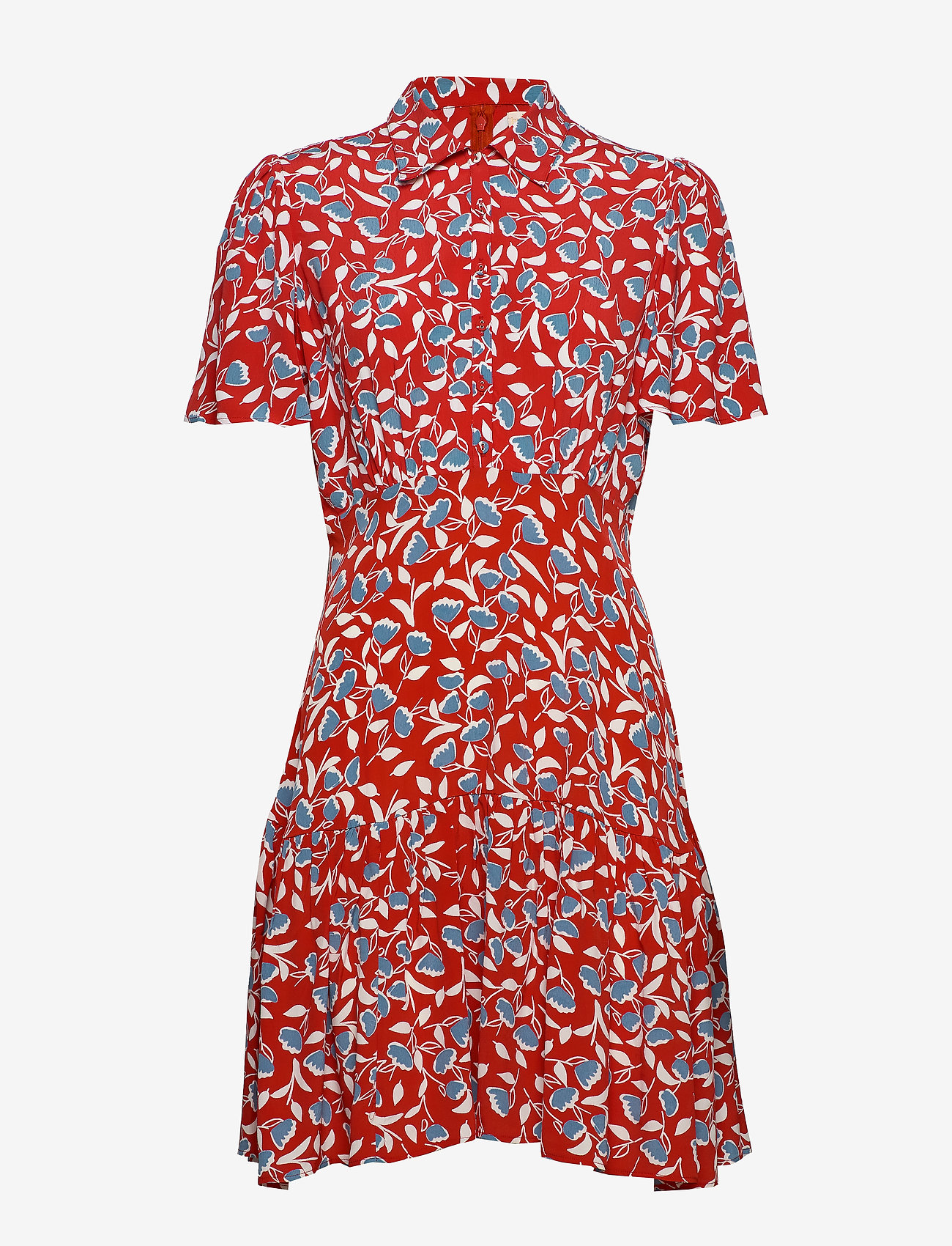 Summer Mini Shirt Dress (Joyful) (219 