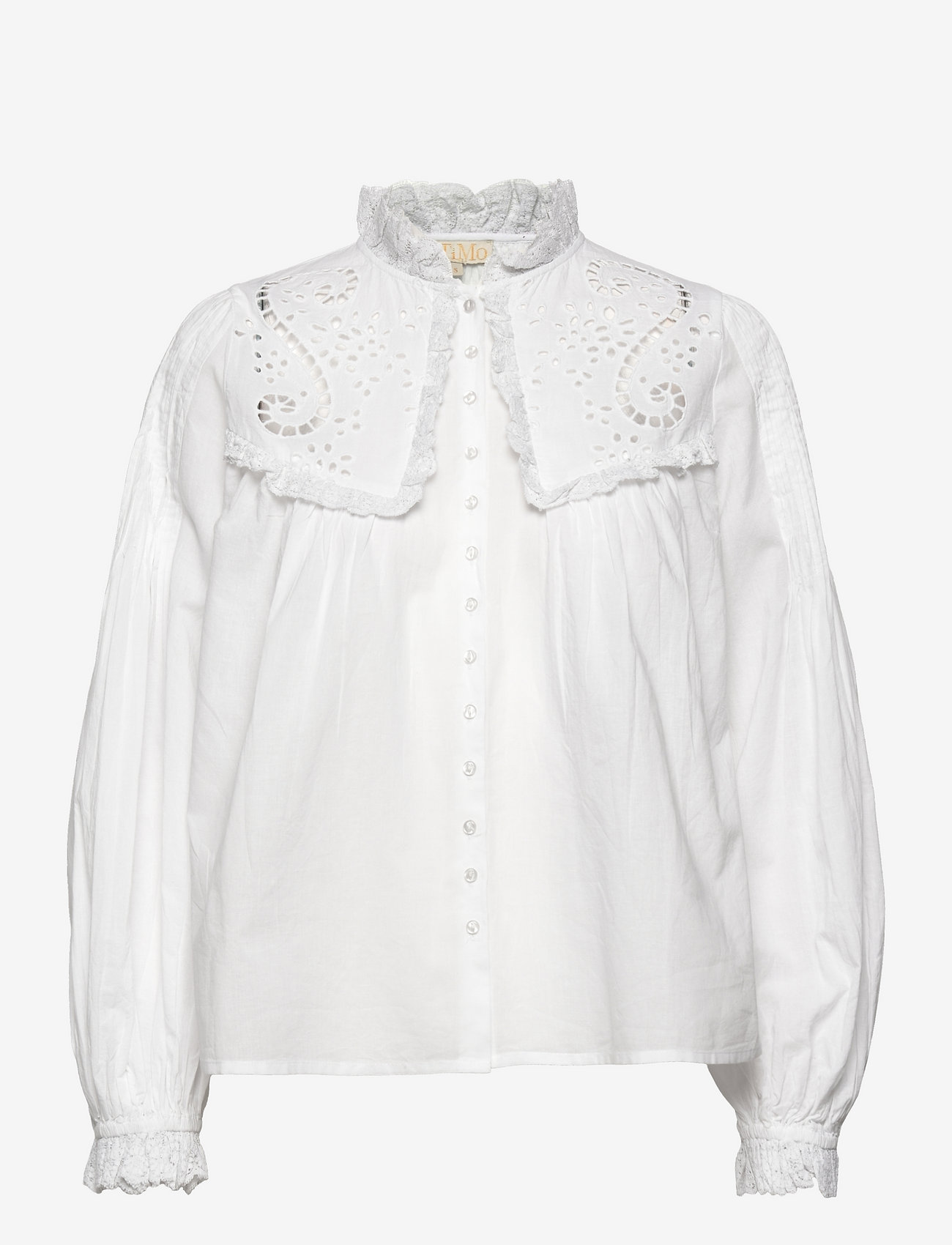 white broderie anglaise shirt