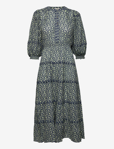 Twisted Midi Dress - midi kjoler - 269 - elephant blue