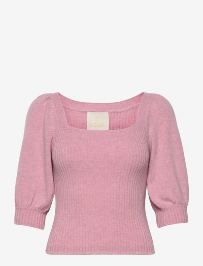 Merino Knit Top - peysur - pink
