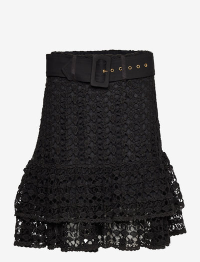 Lace Crochet Skirt - jupes midi - 099 - black
