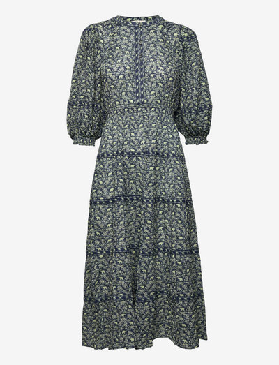 Twisted Midi Dress - robes midi - 269 - elephant blue
