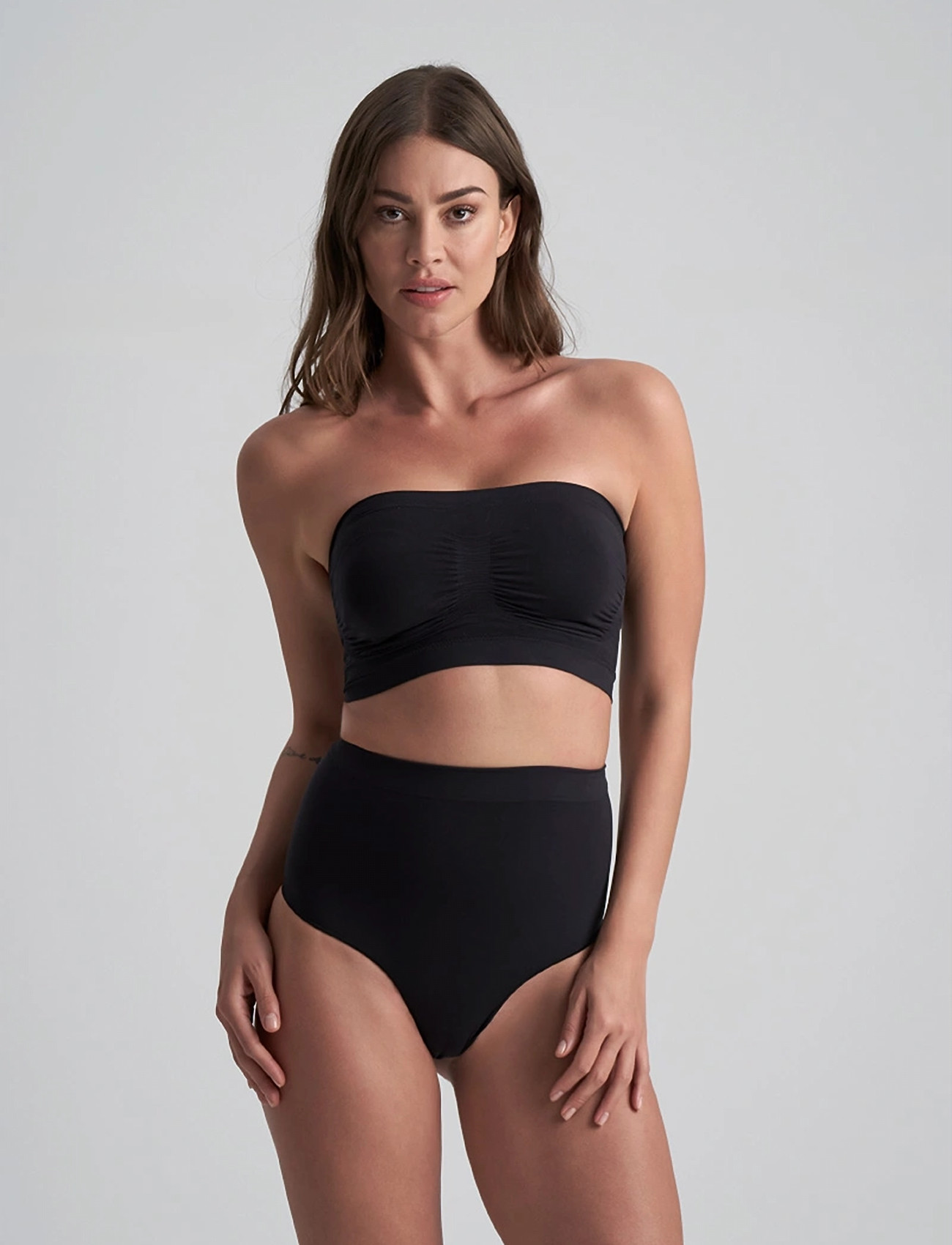 Bye Bra Soft Touch Seamless Tube Top, S, Black, Bløde Bh'Er > Bralette, Dame