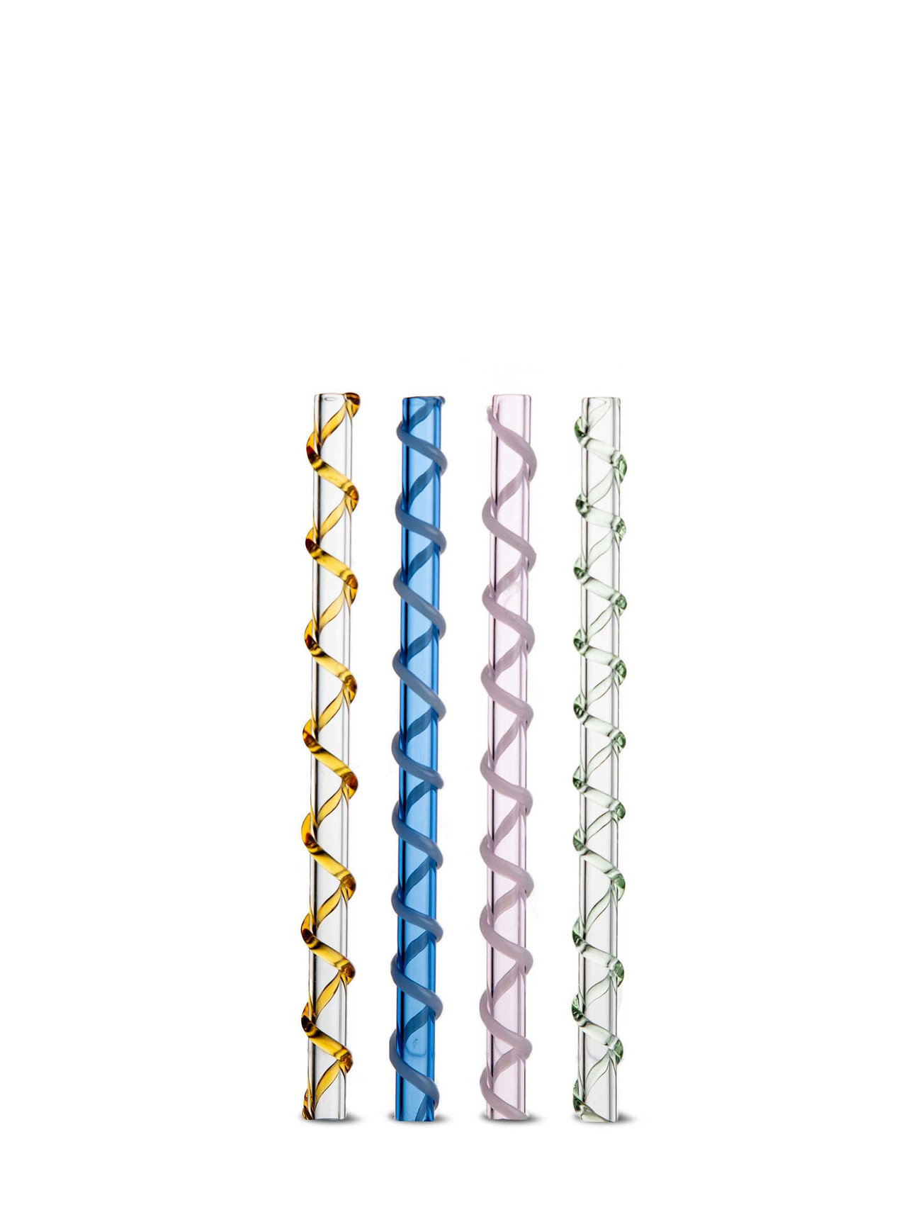 Straws Celebrate 4Pcs/Set Home Tableware Dining & Table Accessories Straws Multi/patterned Byon