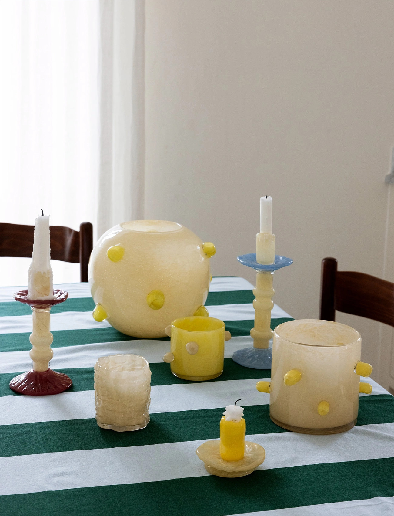 Byon Candlestick Lara Xs, One Size, Yellow, Lysestager & Lanterner > Lysestager, Unisex