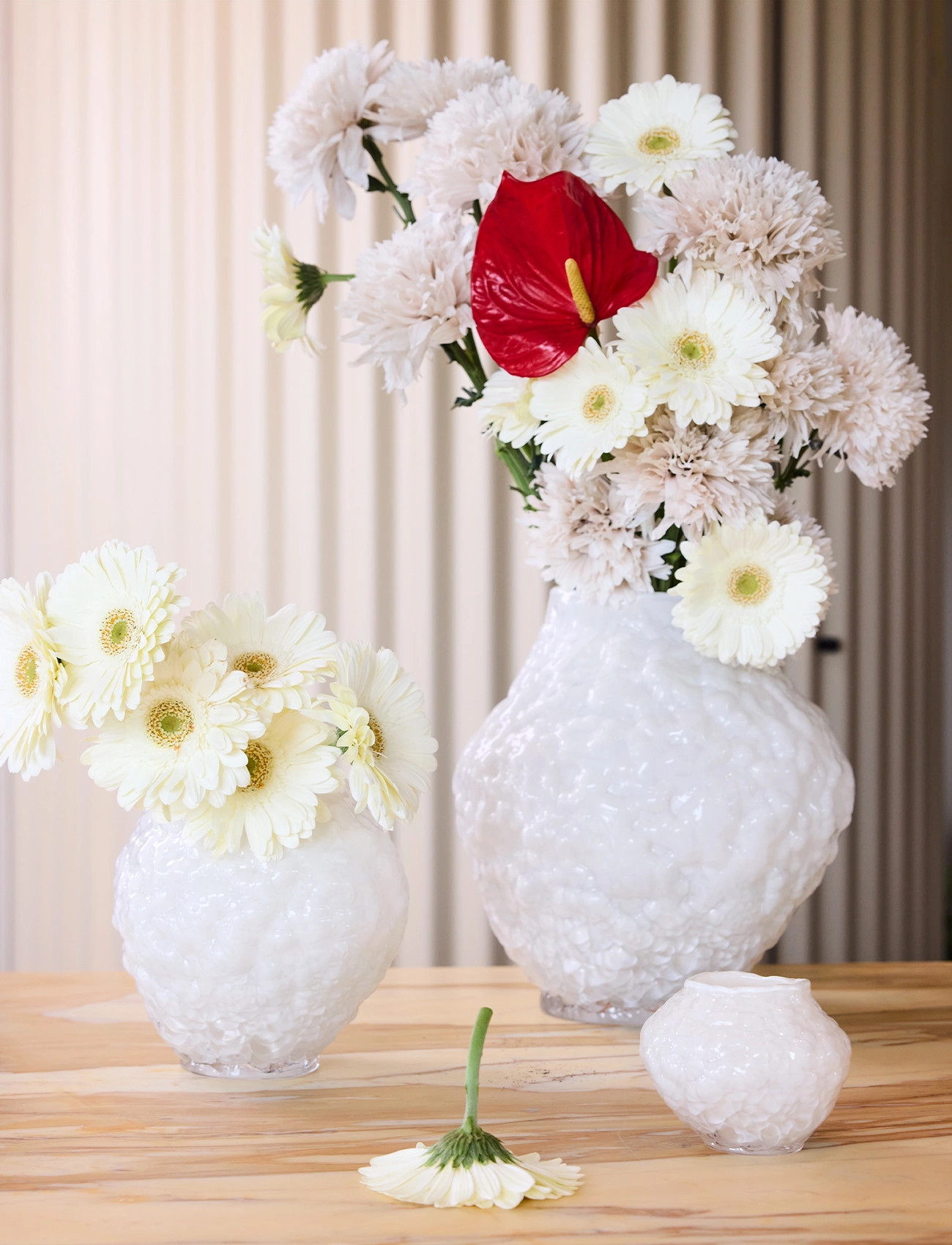 Byon Vase Corallo Mini, H11 cm, White, Lysestager & Lanterner > Fyrfadsstager, Unisex