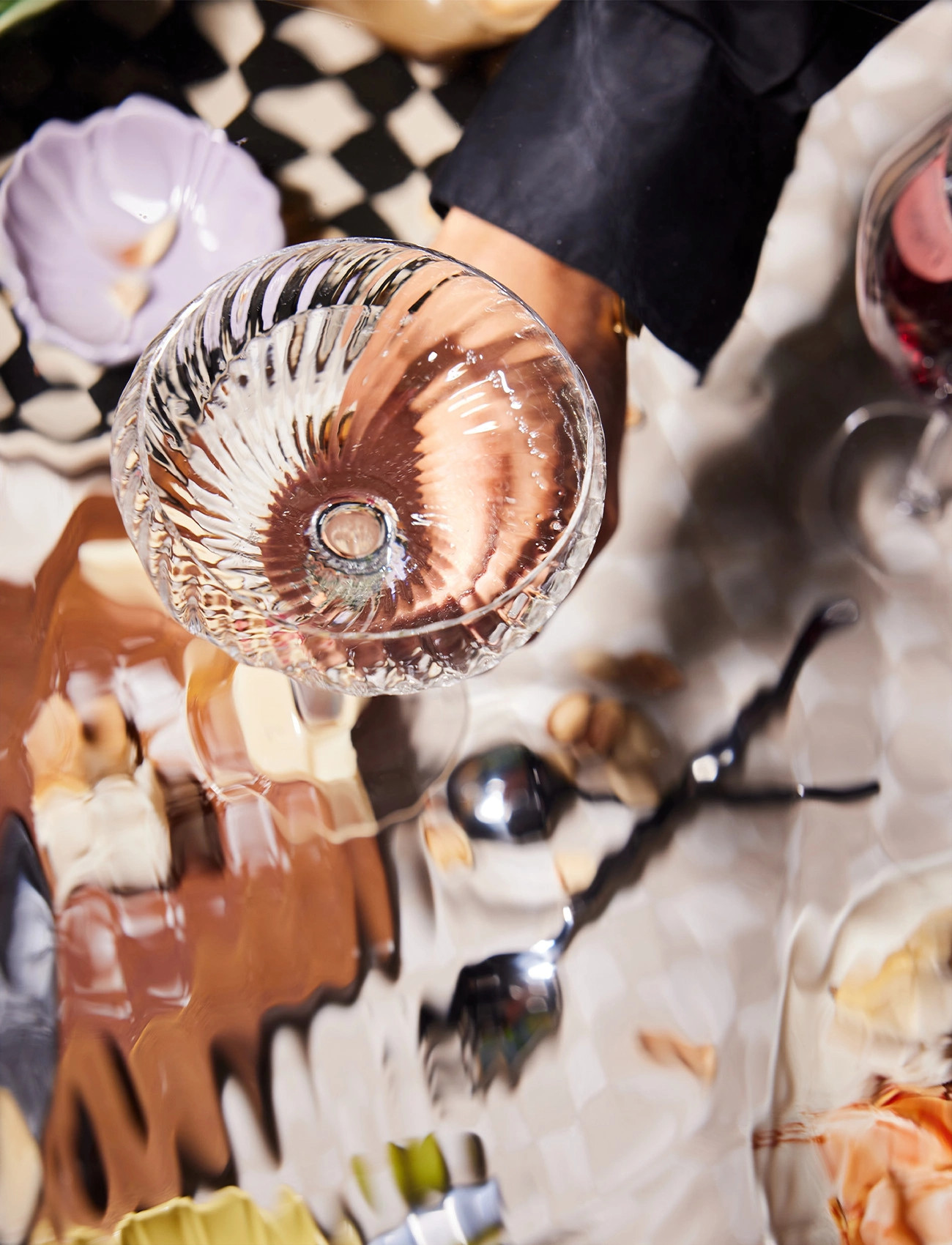 Byon Champagne Saucer Opacity 2Pcs/Set, One Size, Nude, Glas > Champagneglas, Unisex