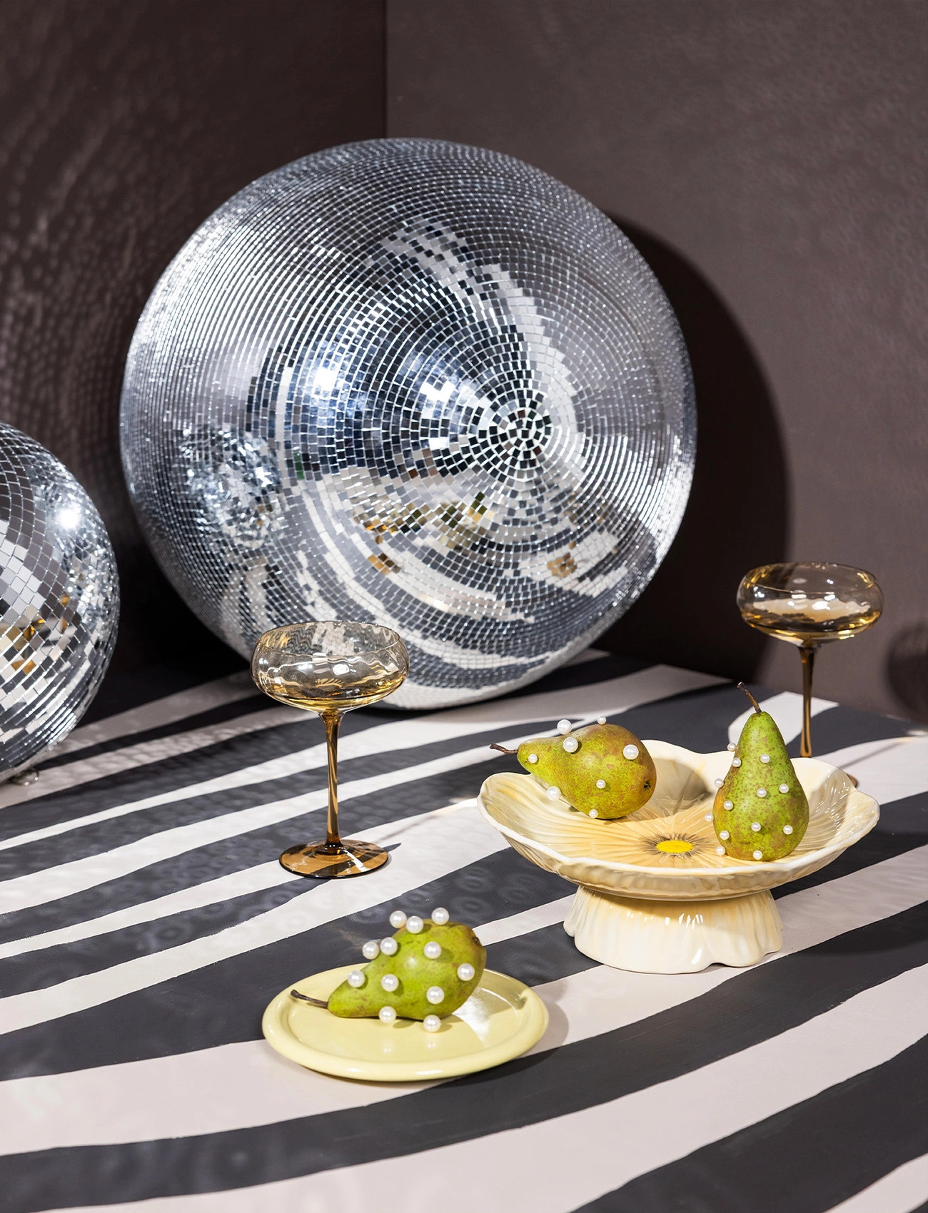 Byon Champagne Saucer Opacity 2Pcs/Set, 30 CL, Brown, Glas > Champagneglas, Unisex