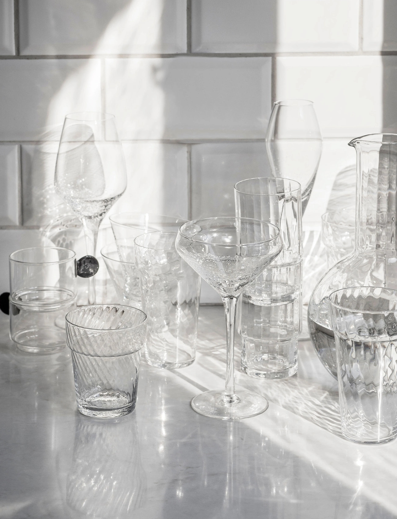 Byon Highball Glass Opacity 2Pcs/Set, 43 CL, Nude, Glas > Drikkeglas, Unisex