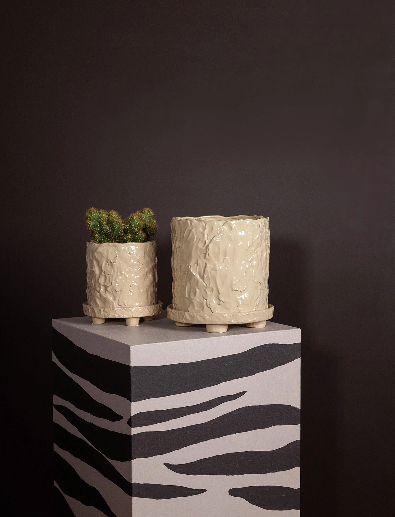 Byon Pot Muddy L, L, Beige, Dekoration > Blomsterpotter, Unisex