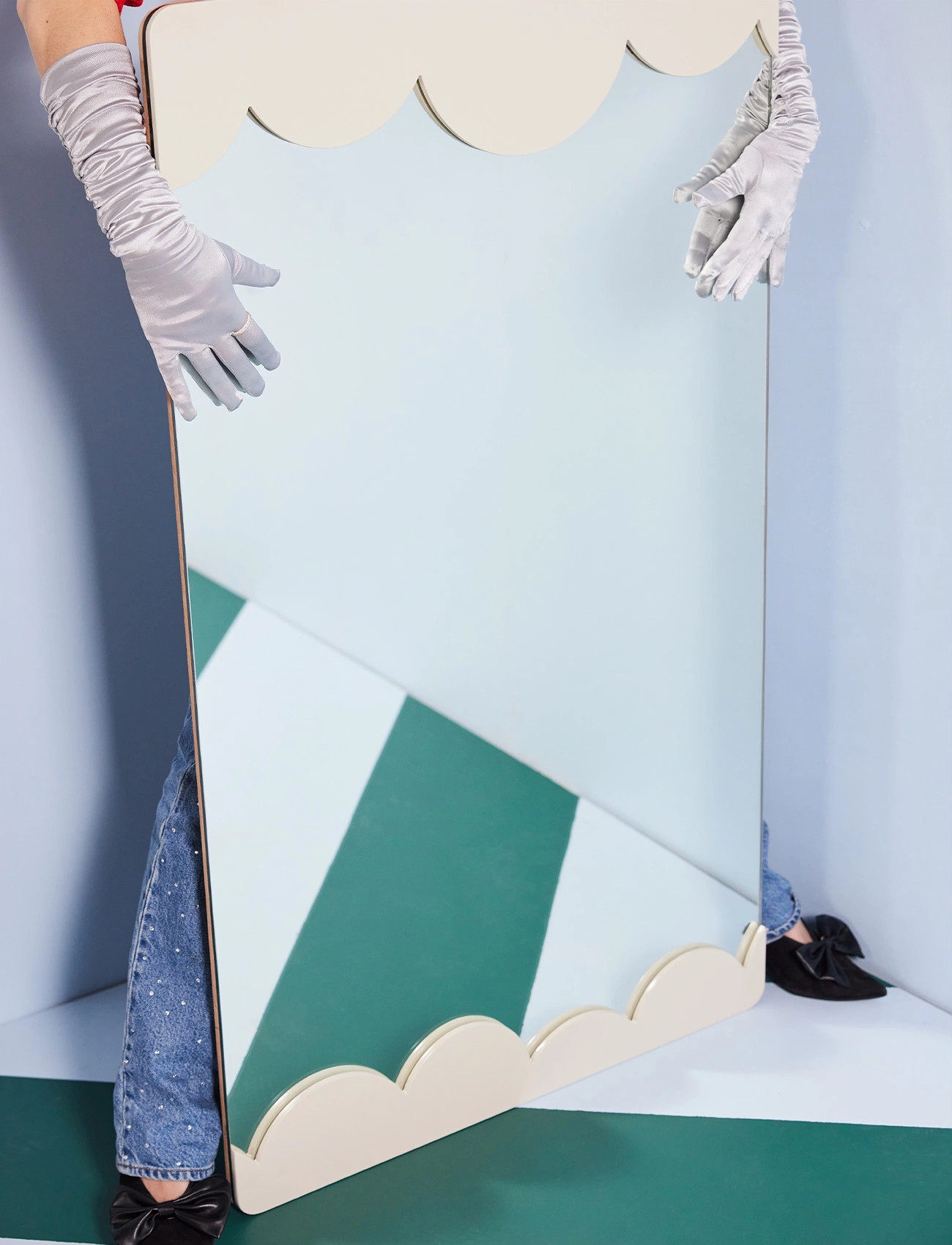 Byon Mirror Bubbly L, One Size, White, Spejle > Vægspejle, Unisex