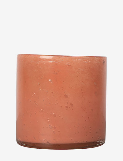 Vase/Candle holder Calore M - ljuslyktor - coral