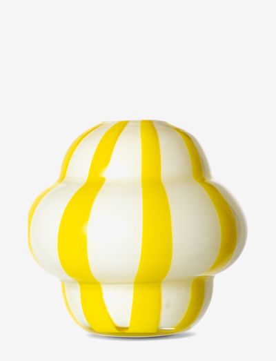 Vase Curlie - vaser - yellow/white