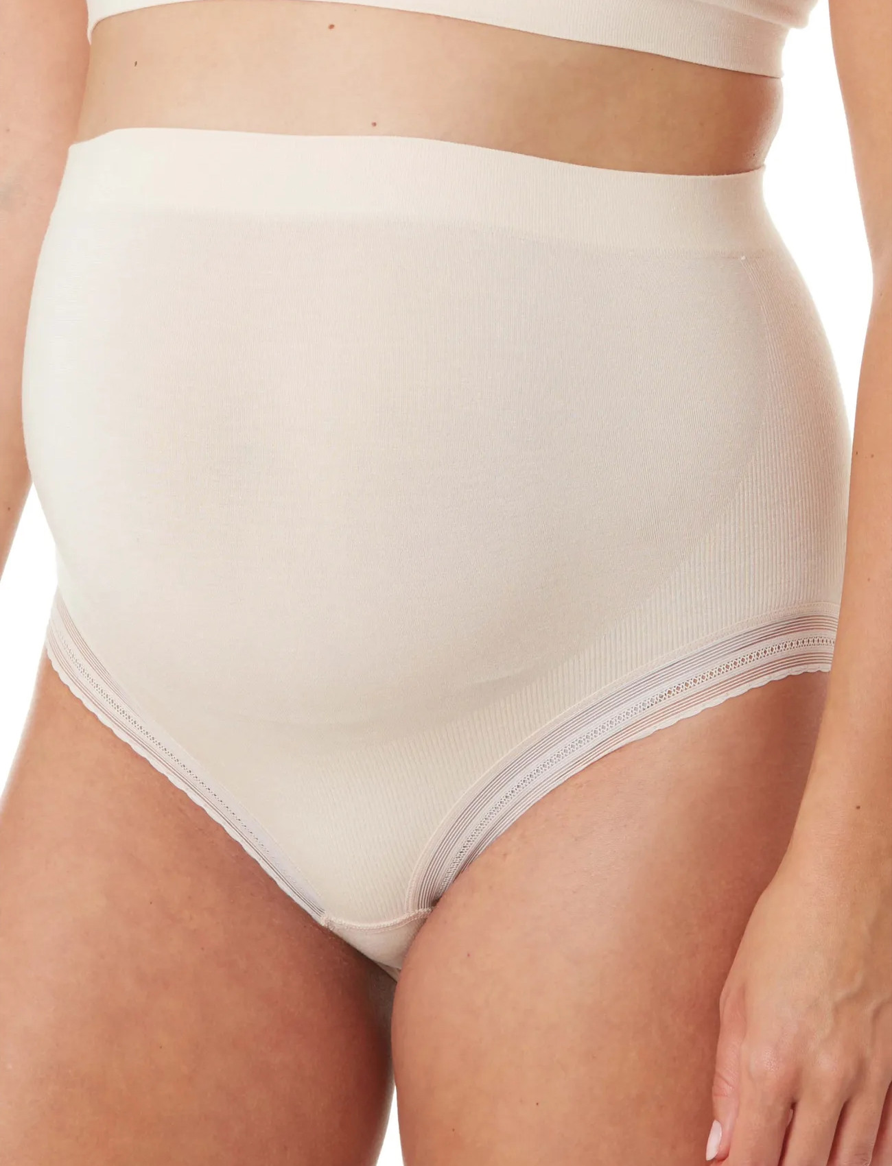 Cache Coeur Maternity Brief Milk, S, Cream, Trusser > Trusser Med Høj Talje, Dame