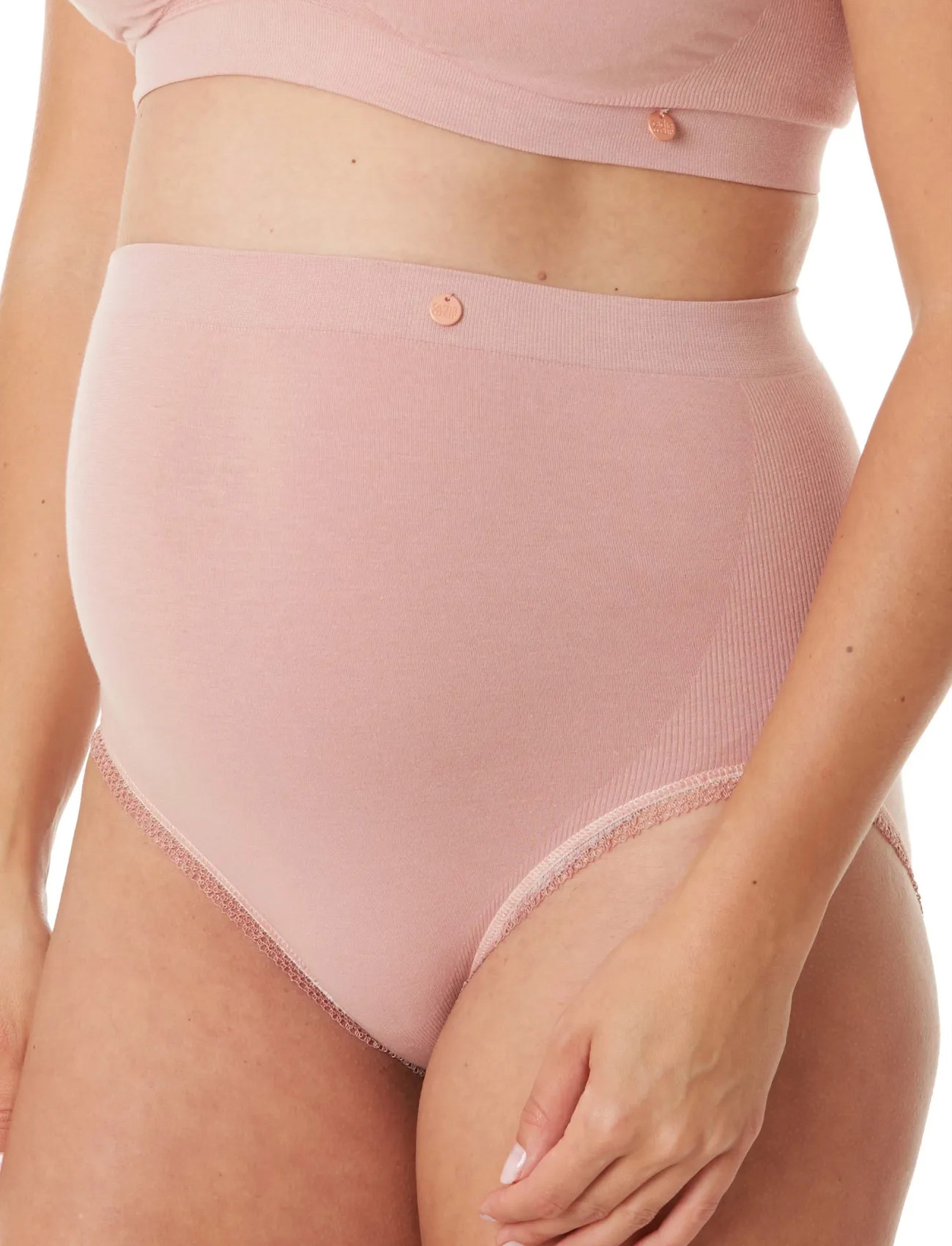 Cache Coeur Maternity Panties Organic, S, Beige, Trusser > Trusser Med Høj Talje, Dame