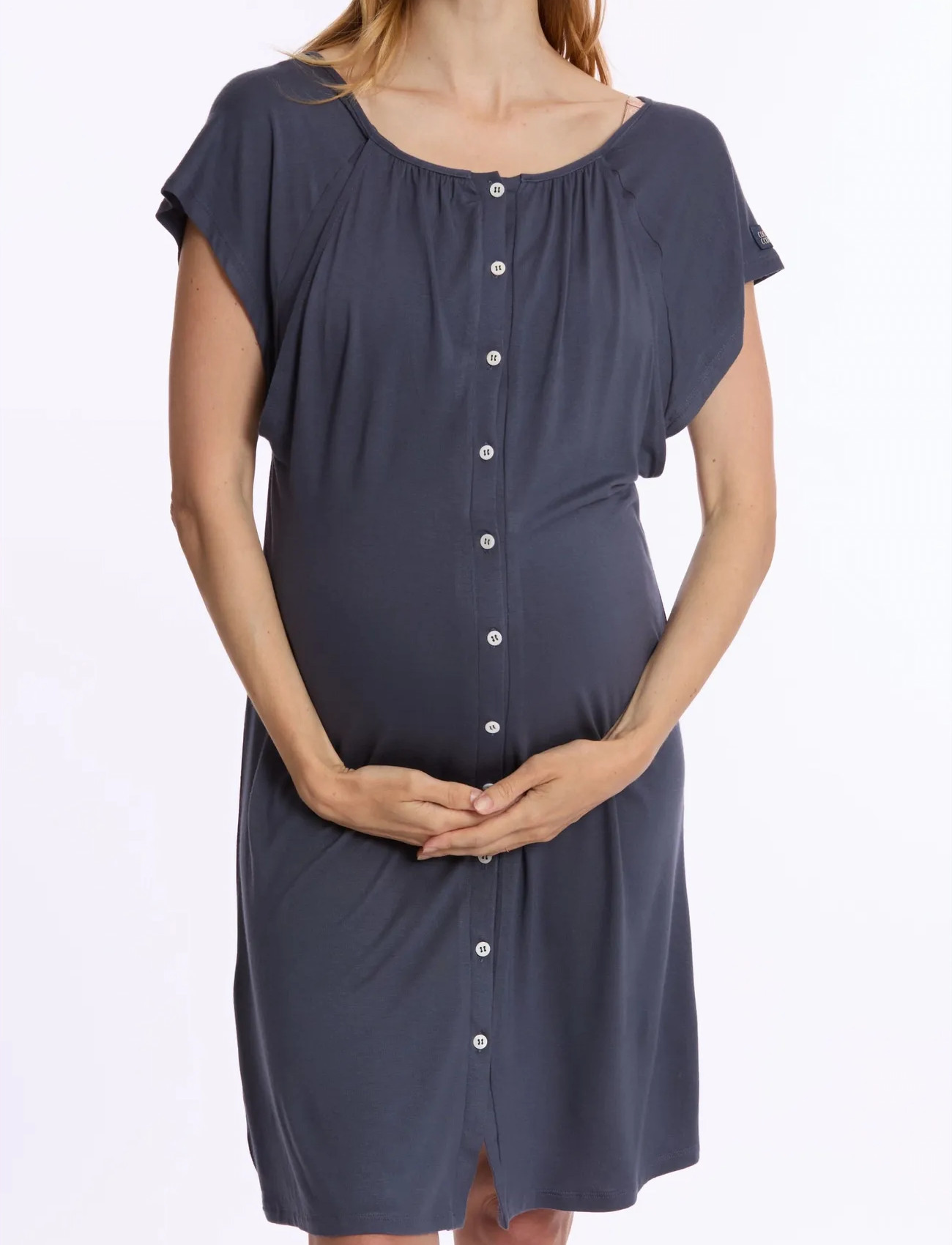 Cache Coeur Maternity And Nursing Nightdress Louna, S Regular, Navy, Baby Og Graviditet > Pregnancy Products, Børn