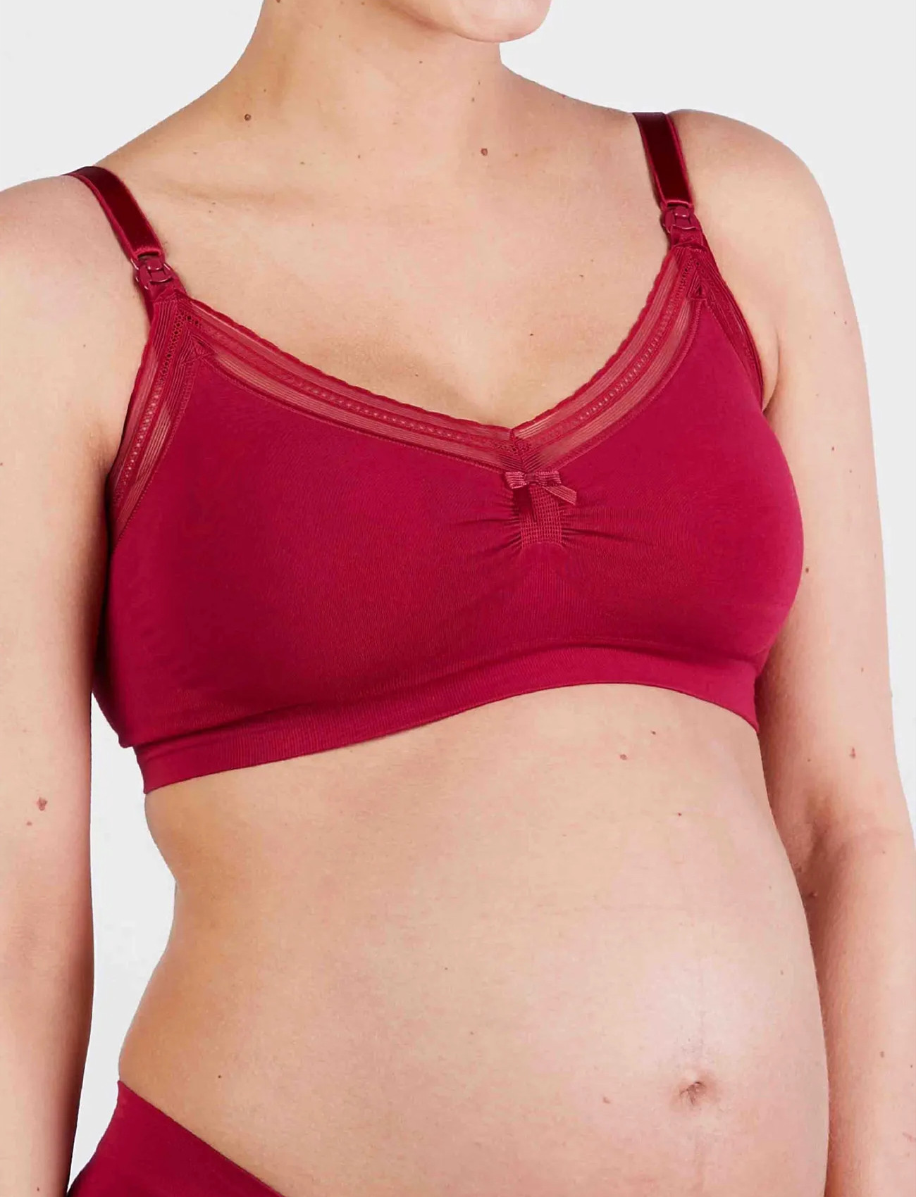 Cache Coeur Maternity And Nursing Bra Milk, S, Red, Bløde Bh'Er > Bh'Er Uden Bøjle, Dame