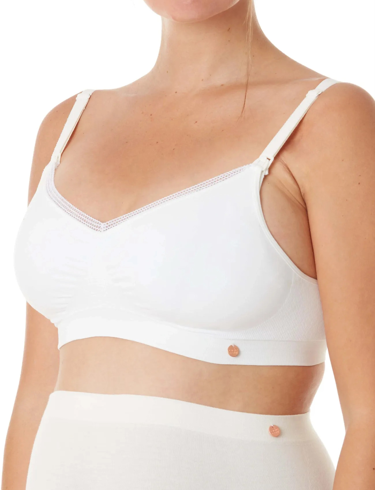 Cache Coeur Maternity And Nursing Bra Organic, S, Cream, Bh'Er Og Toppe > Barsels-Bh'Er, Dame