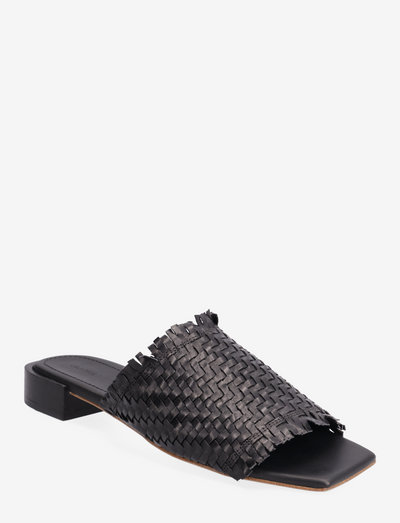 Piaf - flat sandals - black twill