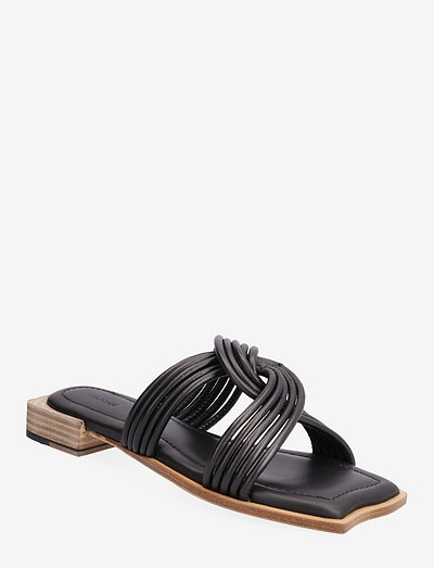 Kiki - flat sandals - black