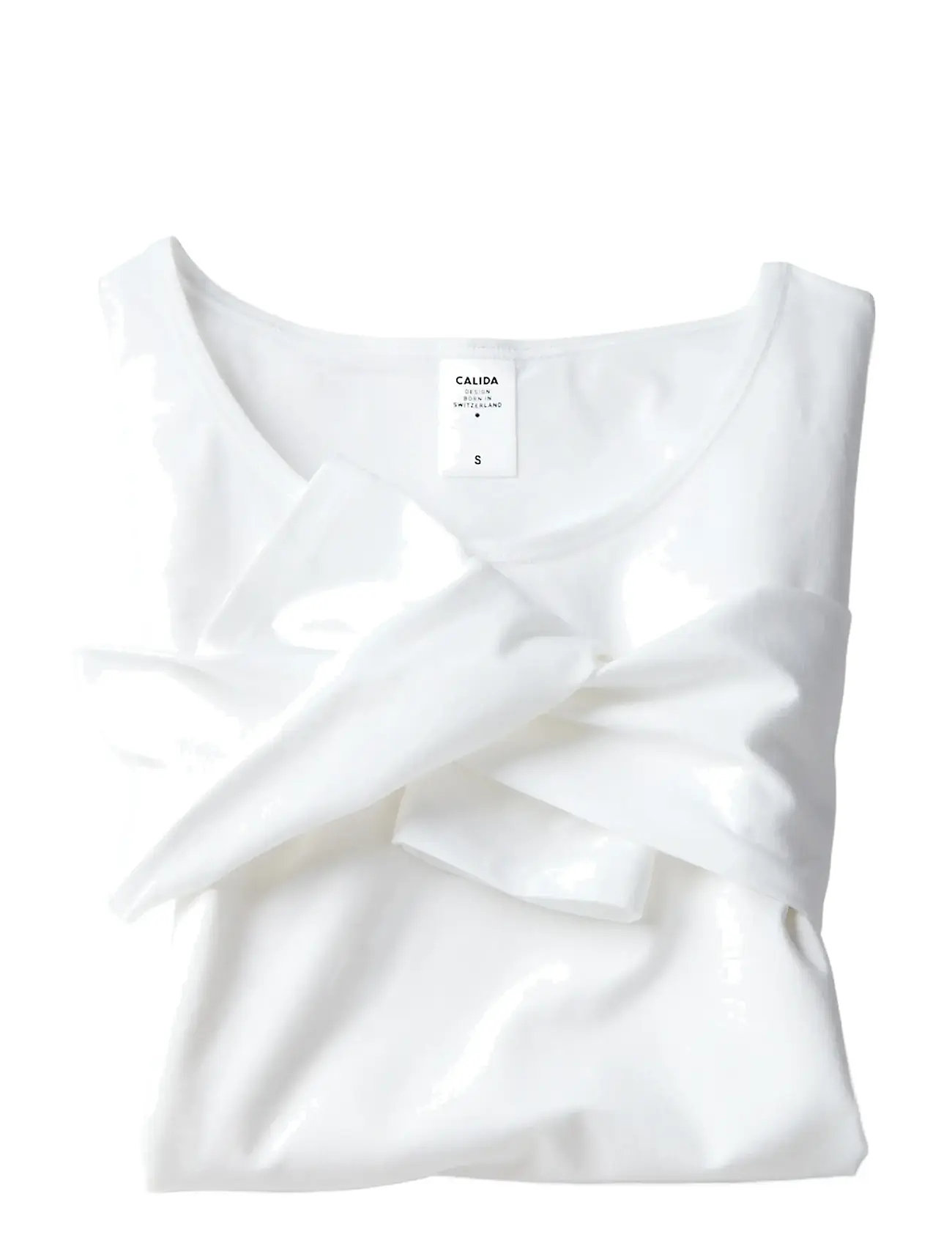 CALIDA Natural Comfort Oberteil Lange Ärmel Weiß - S - Damen