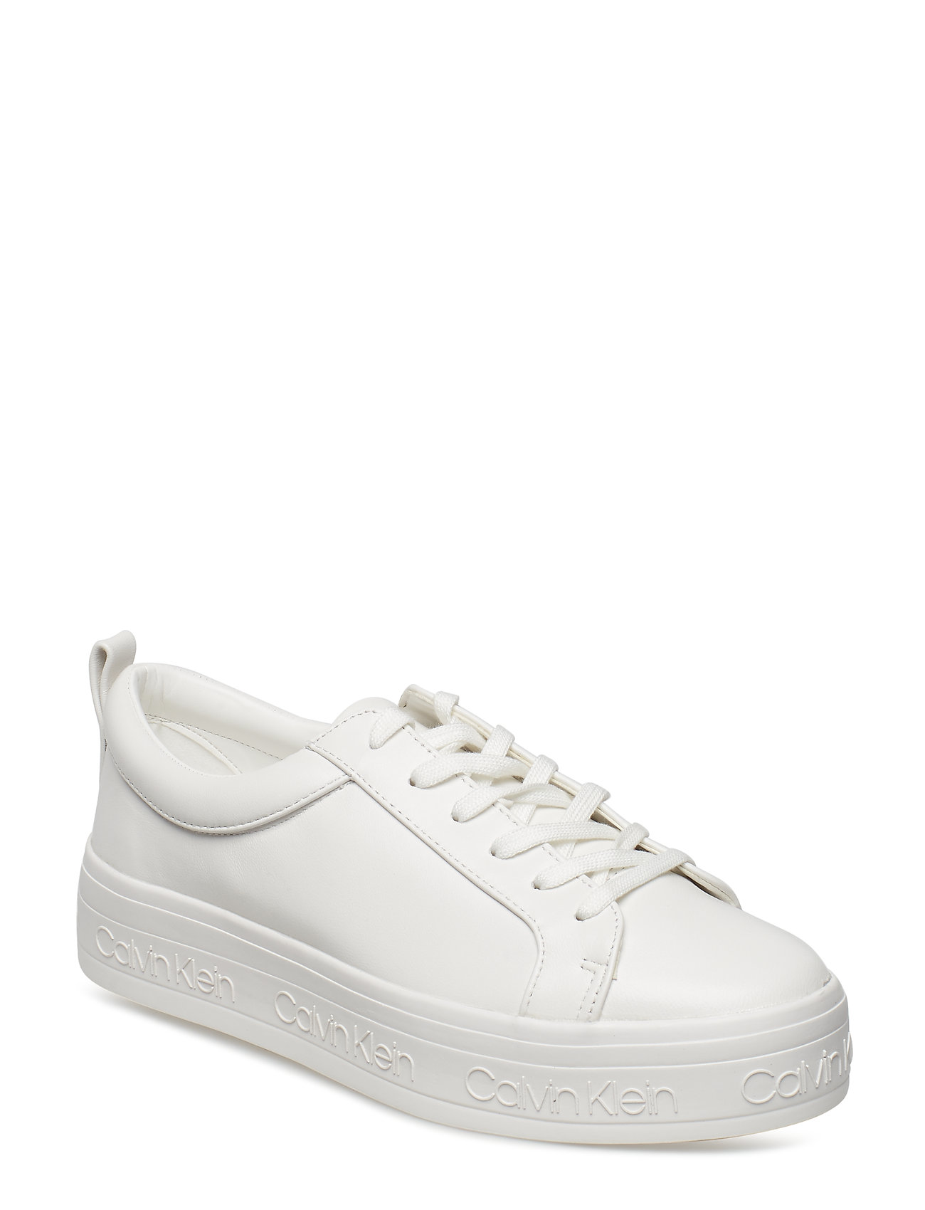 Jaelee Nappa Lage Sneakers Wit Calvin Klein calvin klein kopen in de aanbieding