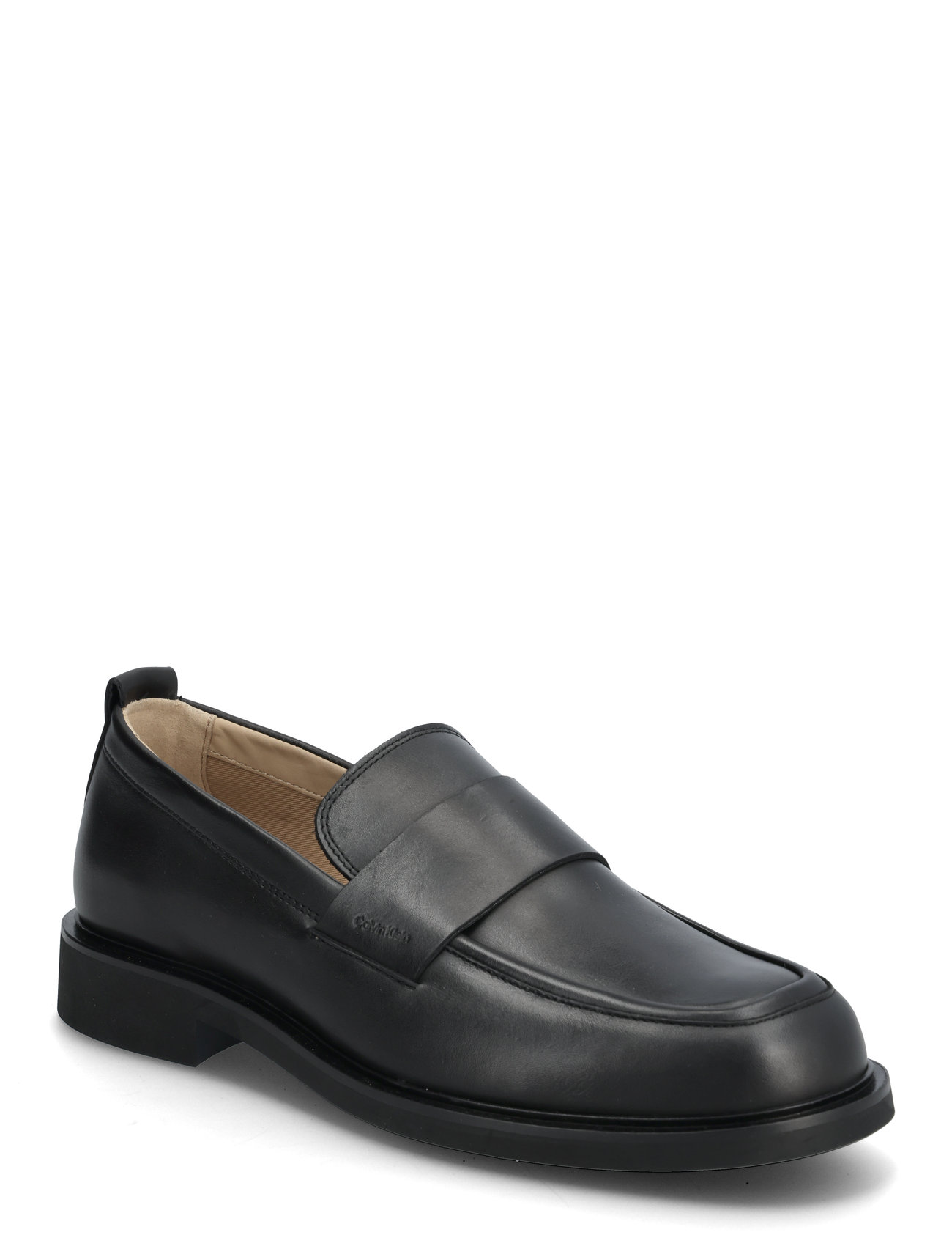 Sq Rubber Loafer Mokasiner Lave Sko Black Calvin Klein