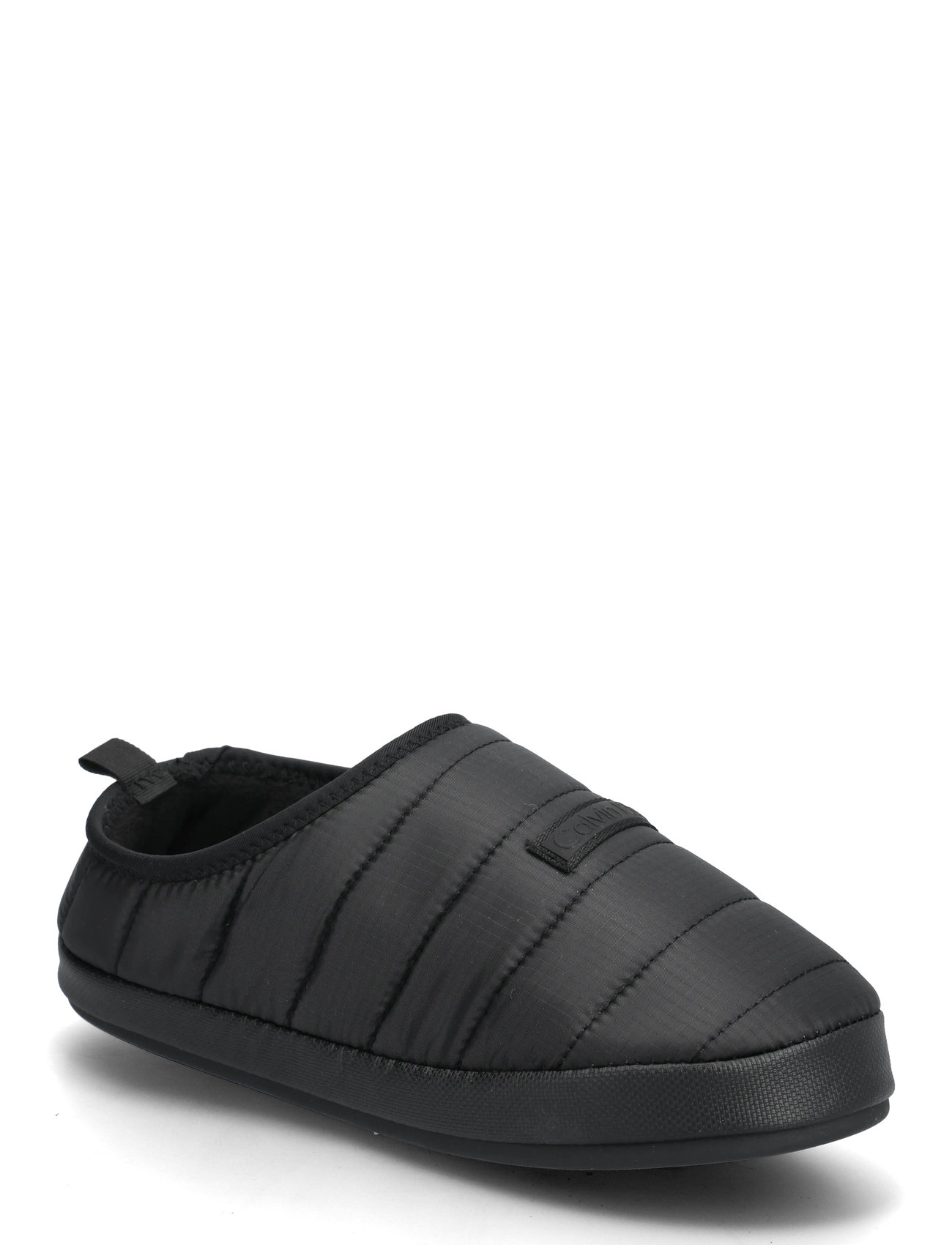 Calvin Klein Home Slipper Ripstop Logo Patch, 41, Black, Sko > Tøfler, Herre