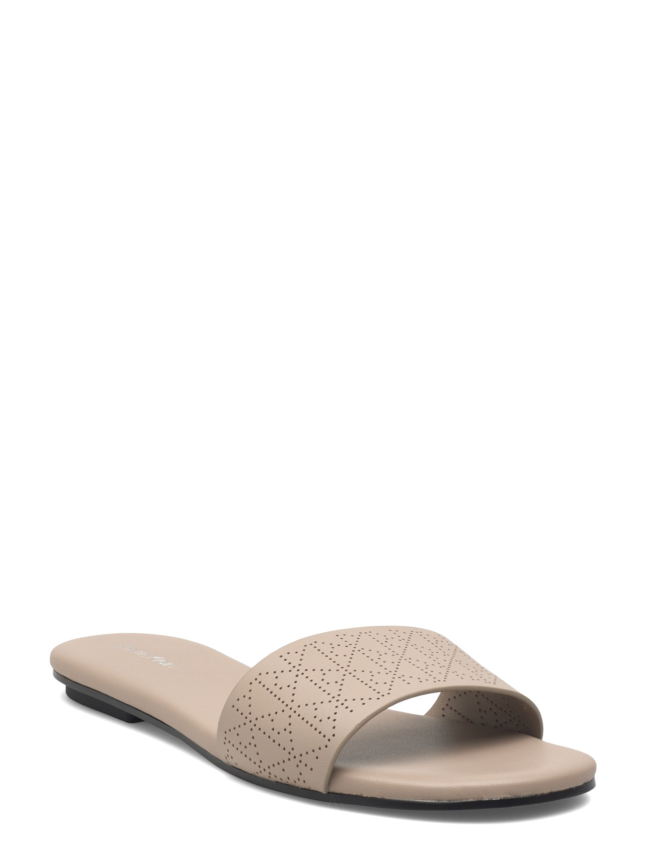 CALVIN KLEIN Org Flach Sndl One Bar Lth Aop Beige - 37 - Damen