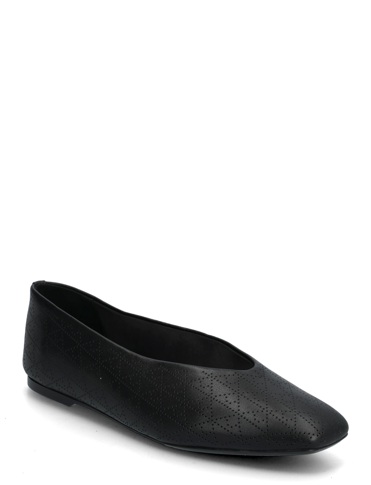 CALVIN KLEIN Square Ballerina Aop Lth Schwarz - 41 - Damen
