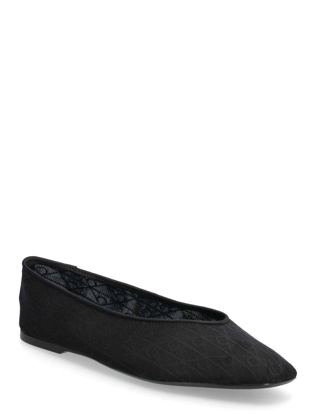 CALVIN KLEIN Square Ballerina Aop Mesh Schwarz - 36 - Damen