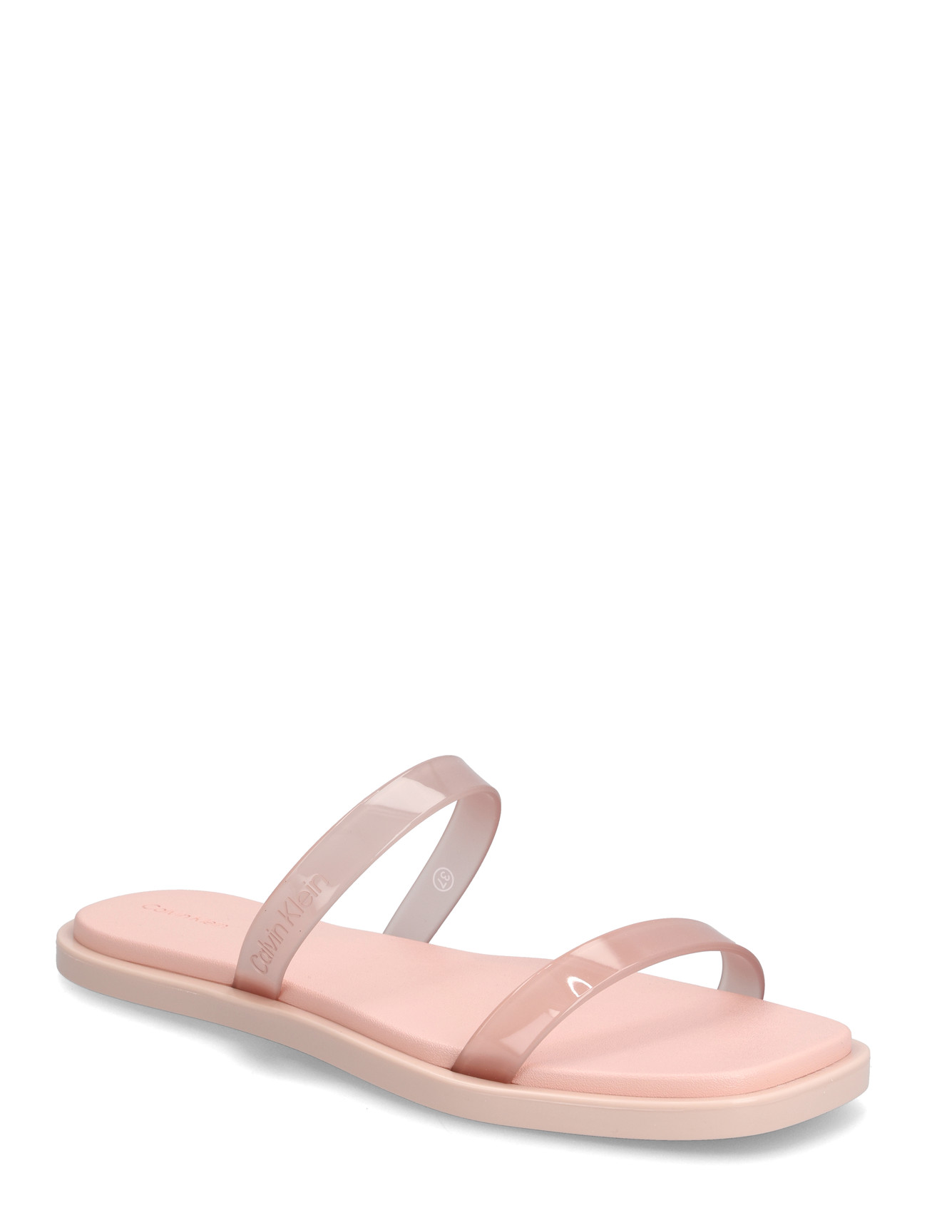CALVIN KLEIN Jelly Sndl Doub Bar Shiny St Tpu Pink - 40 - Damen