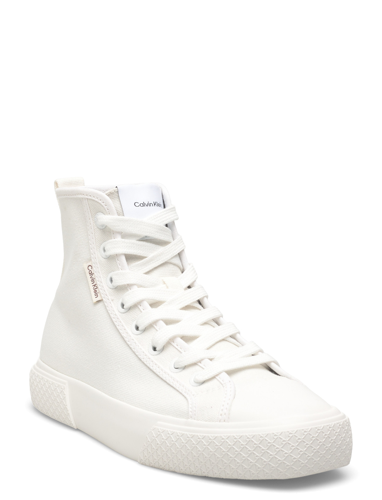 Calvin Klein Vulc High Top Laceup Canvas, 39, White, Sneakers > Sneakers Med Høj Top, Dame