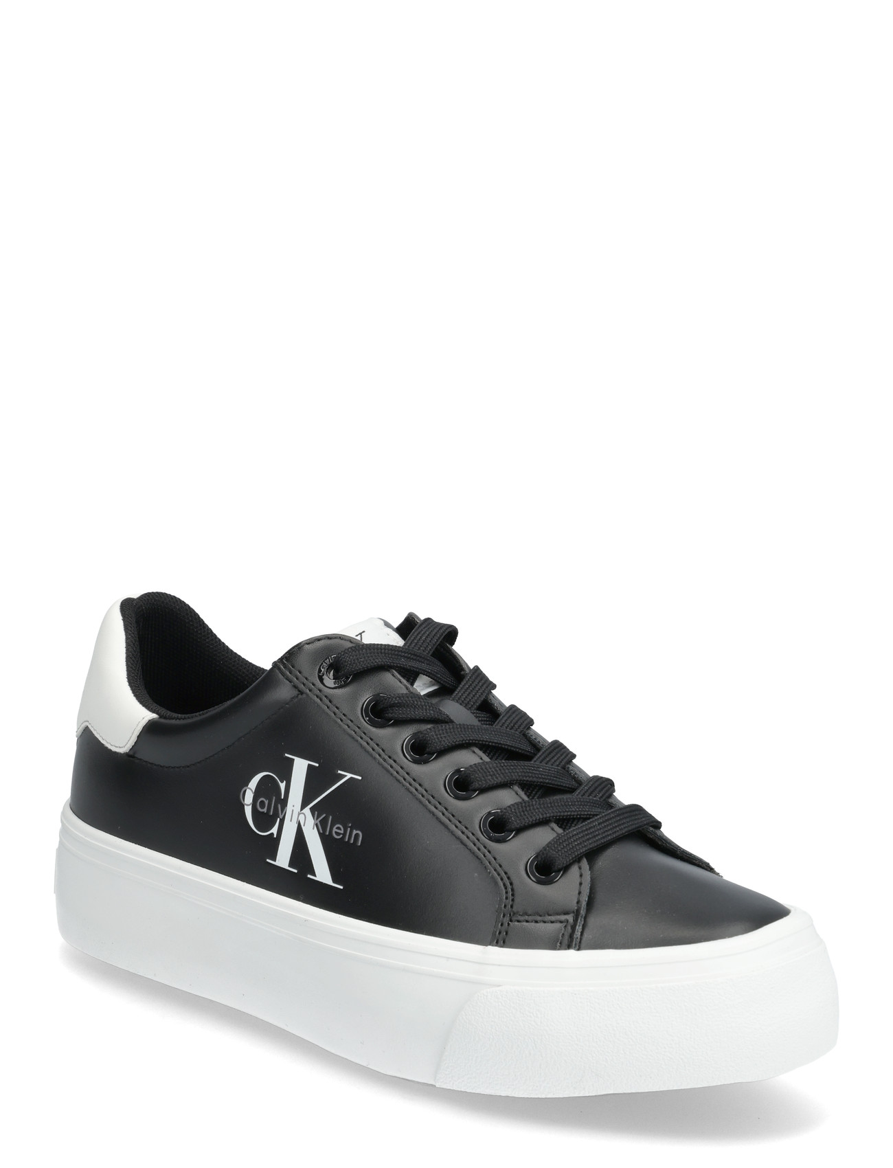 CALVIN KLEIN Vulc Flatform Laceup Low Lth Schwarz - 41 - Damen