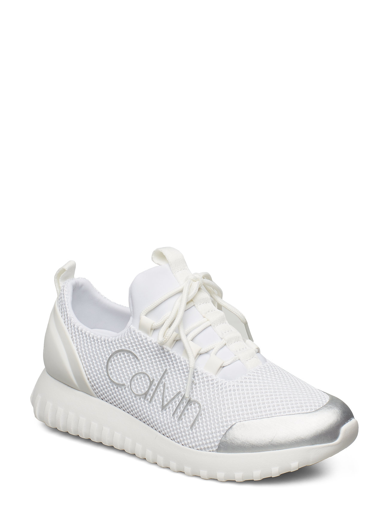 Reika Meshbrushed Metal Lage Sneakers Wit Calvin Klein calvin klein kopen in de aanbieding