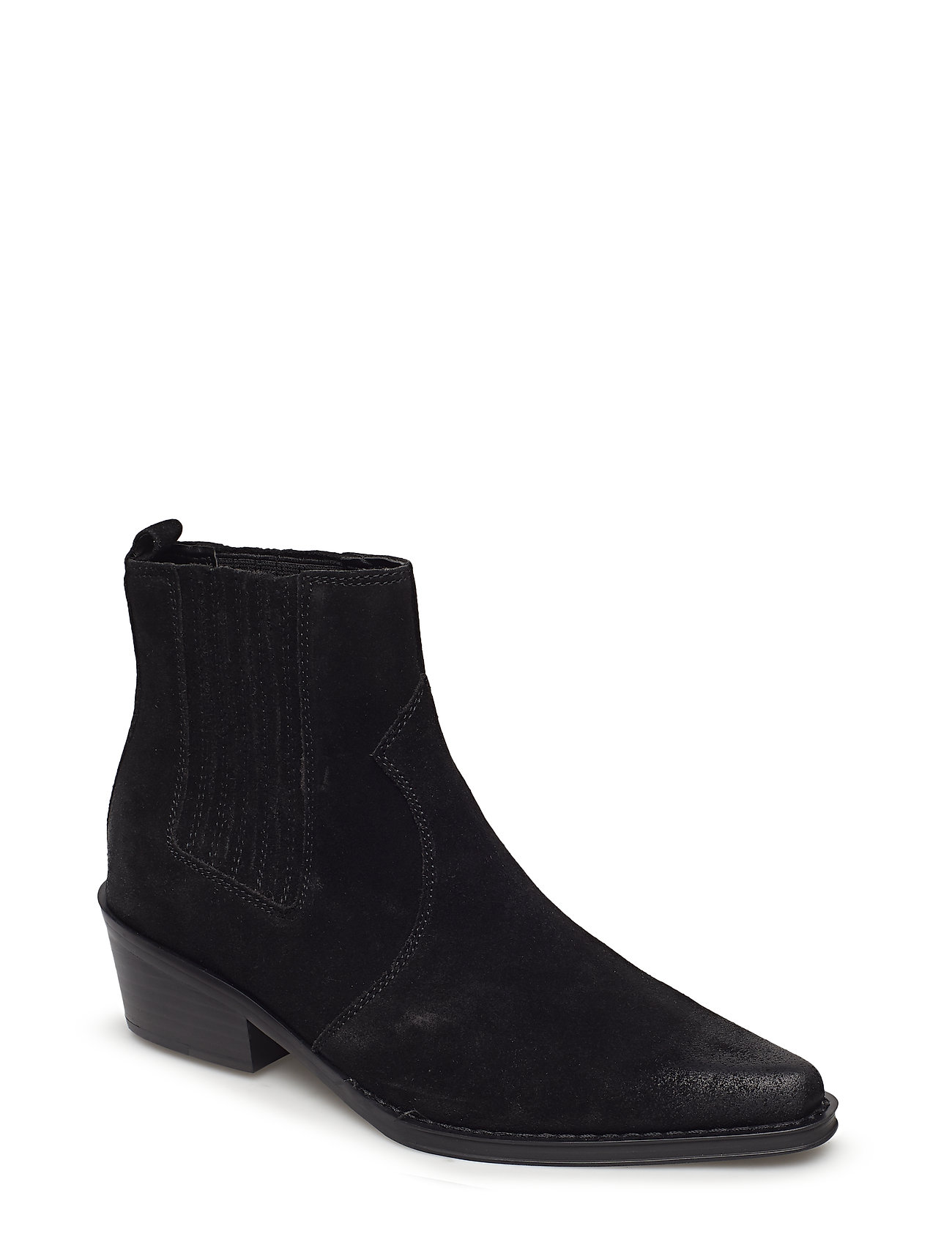 Barbara Oiled Suede Enkellaars Zonder Hak Zwart Calvin Klein calvin klein kopen in de aanbieding Barbara Oiled Suede Enkellaars Zonder Hak Zwart Calvin Klein calvin klein kopen in de aanbieding