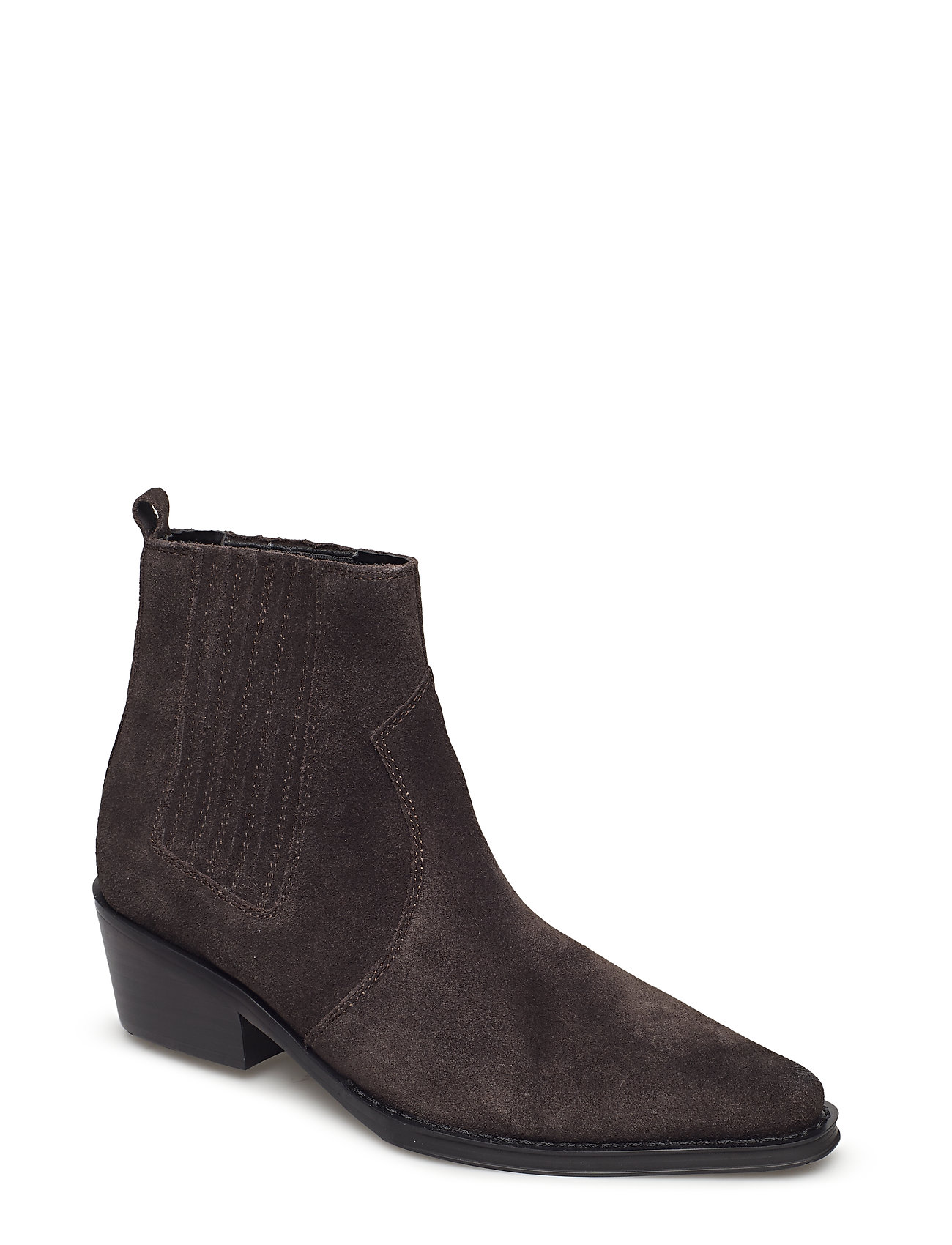 Barbara Oiled Suede Enkellaars Zonder Hak Bruin Calvin Klein calvin klein kopen in de aanbieding Barbara Oiled Suede Enkellaars Zonder Hak Bruin Calvin Klein calvin klein kopen in de aanbieding