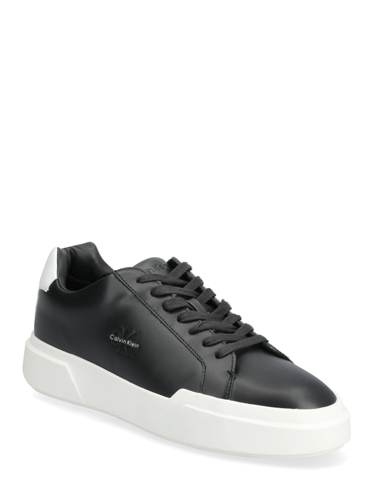 Calvin Klein Chunky Cupsole Laceup Lth, 45, Black, Sneakers > Business-Sneakers, Herre