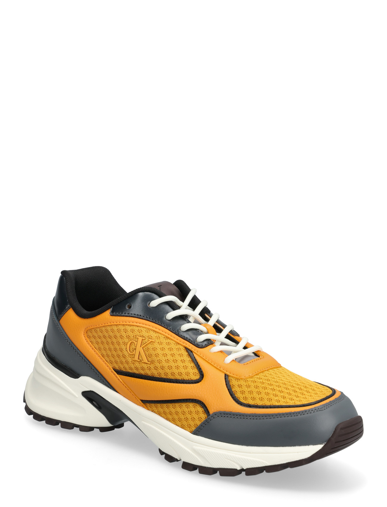 CALVIN KLEIN Hike Runner Laceup Mesh Mix Orange - 45 - Herren