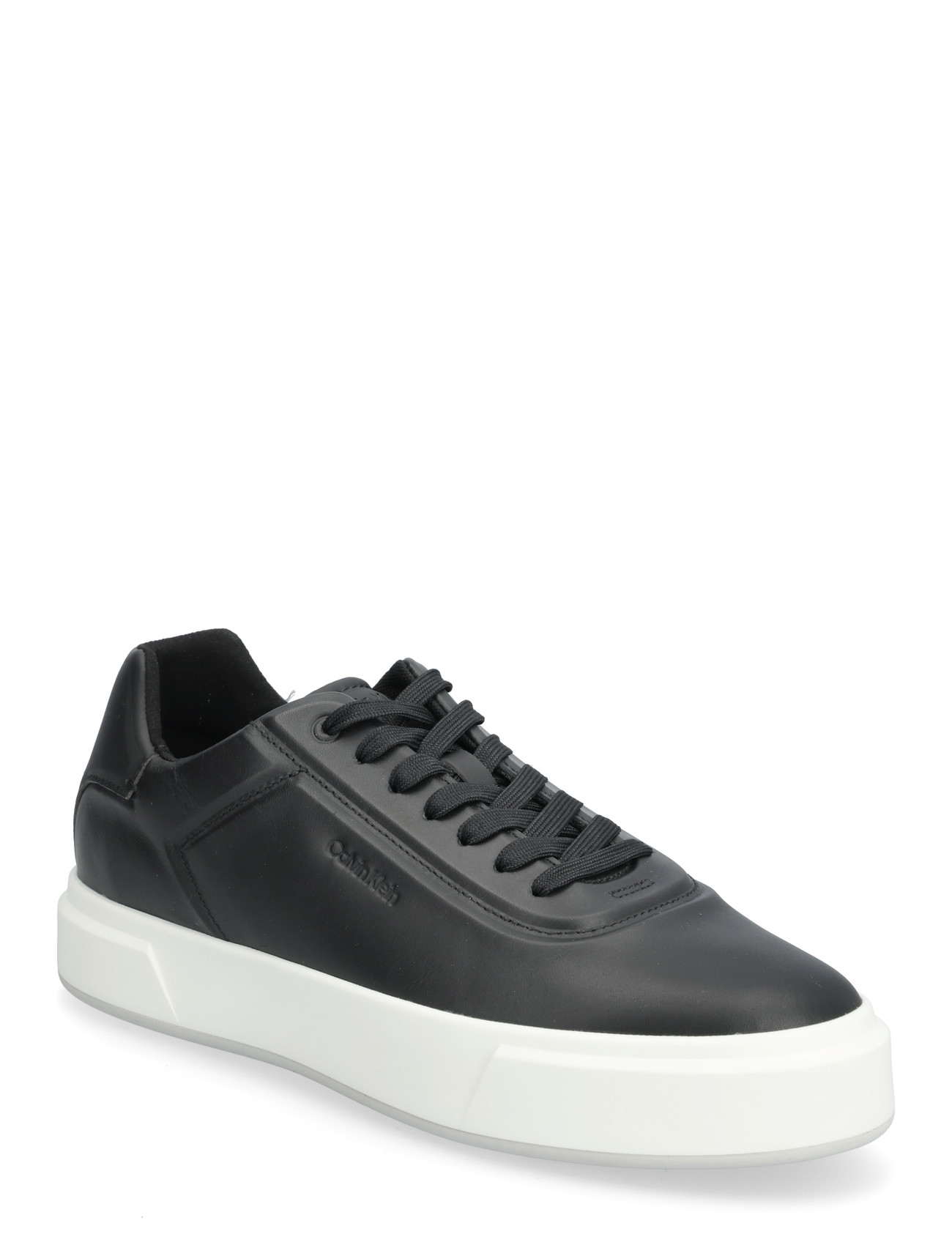 Calvin Klein Basket Cups Oxf Lup Hf Lth, 43, Black, Sneakers > Sneakers Med Lav Top, Herre