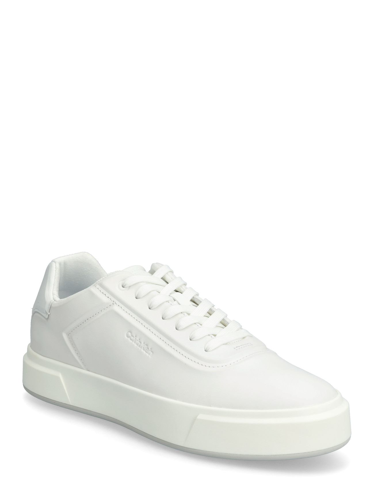 Calvin Klein Basket Cups Oxf Lup Hf Lth, 41, White, Sneakers > Sneakers Med Lav Top, Herre