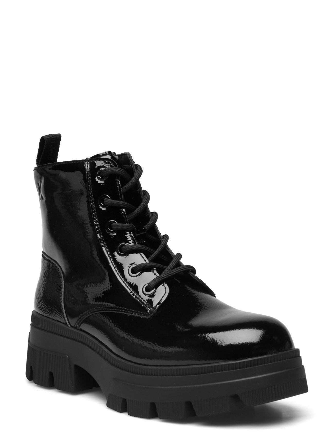 Chunky Combat Laceup Boot Wn Shoes Boots Ankle Boots Laced Boots Black Calvin Klein