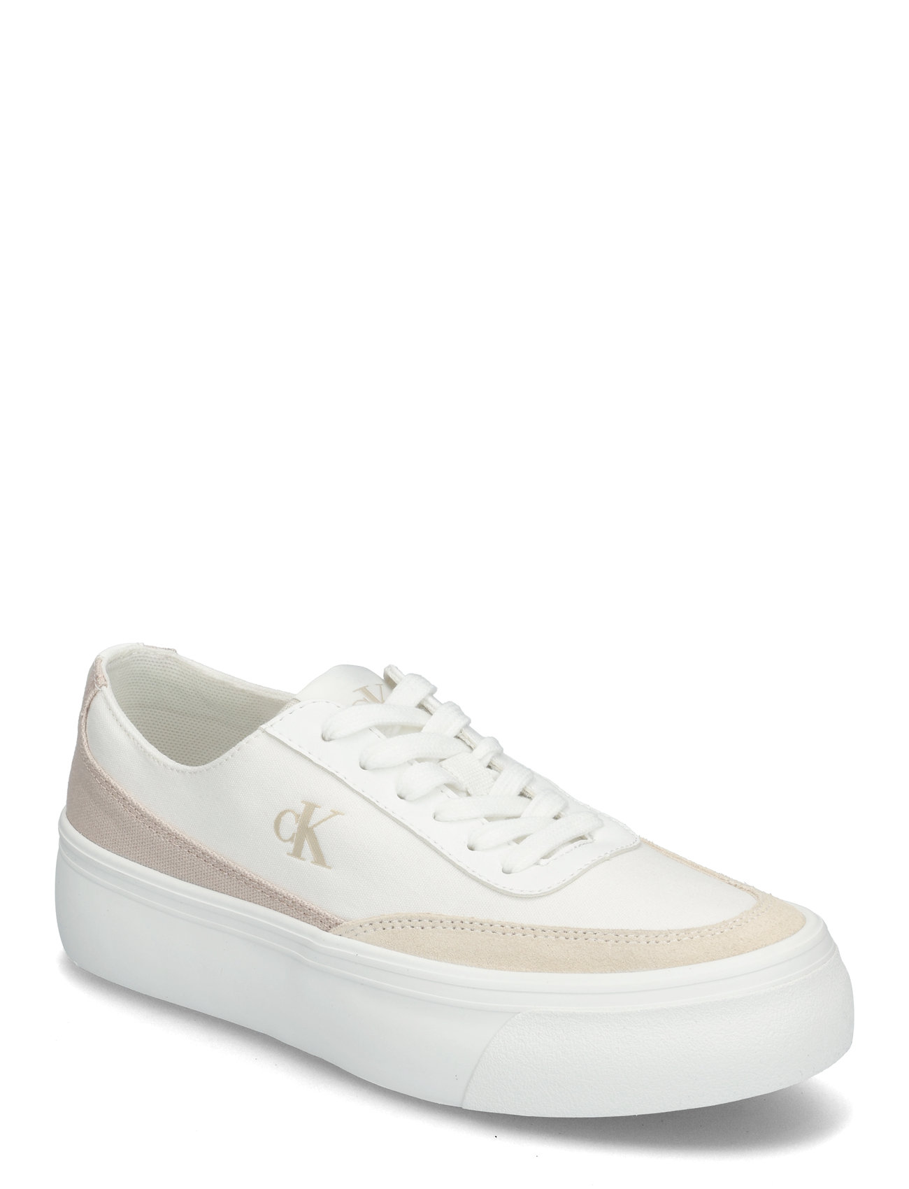 CALVIN KLEIN Vulc Flatform Low Cv Mix Mg Weiß - 40 - Damen