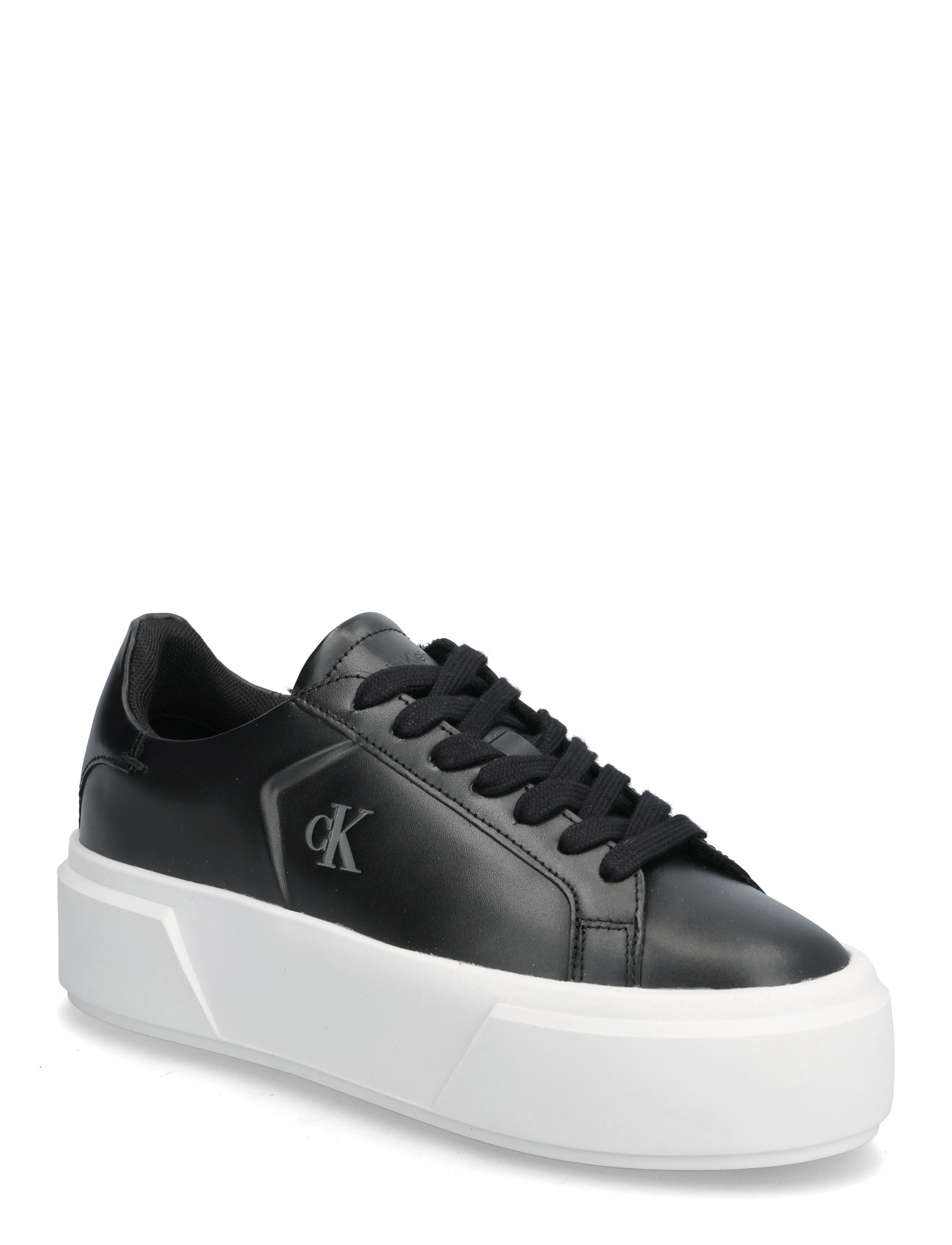 Calvin Klein Flatform Lace Up Lth Mg, 37, Black, Sneakers > Chunky Sneakers, Dame