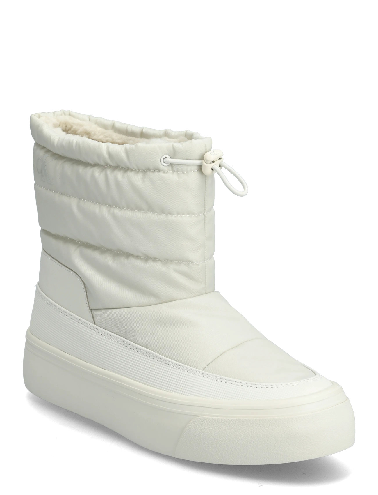 Calvin Klein Vulc Flatf Snowboot Nylon Mix Mg, 40, White, Sko > Vintersko, Dame