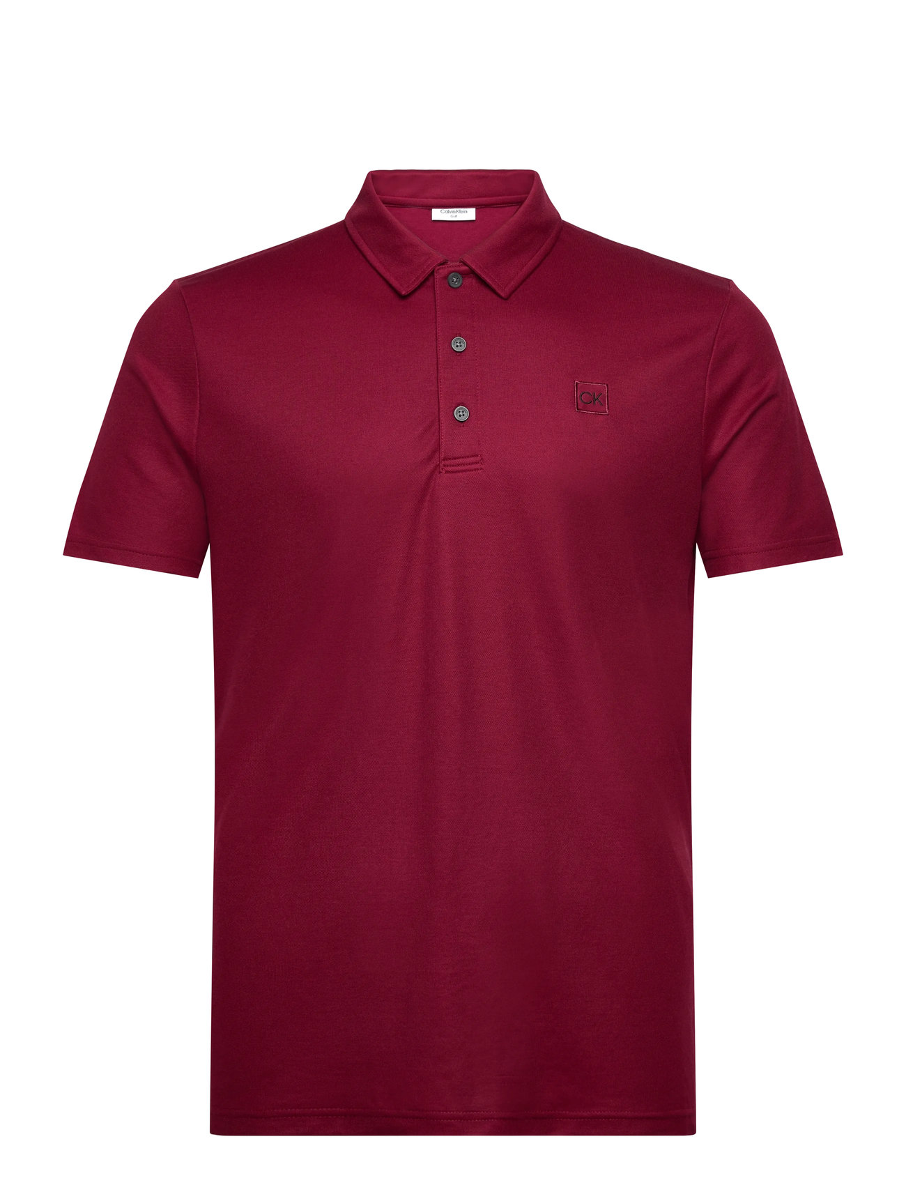 Calvin Klein Golf Jackson Badge Polo, XL, Burgundy, Sport Polos > Sport Short-sleeved Polos, Herre